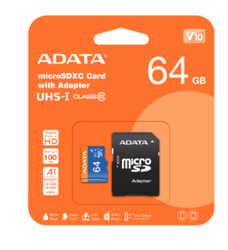 Memoria MicroSDXC UHS-I ADATA de 64 GB