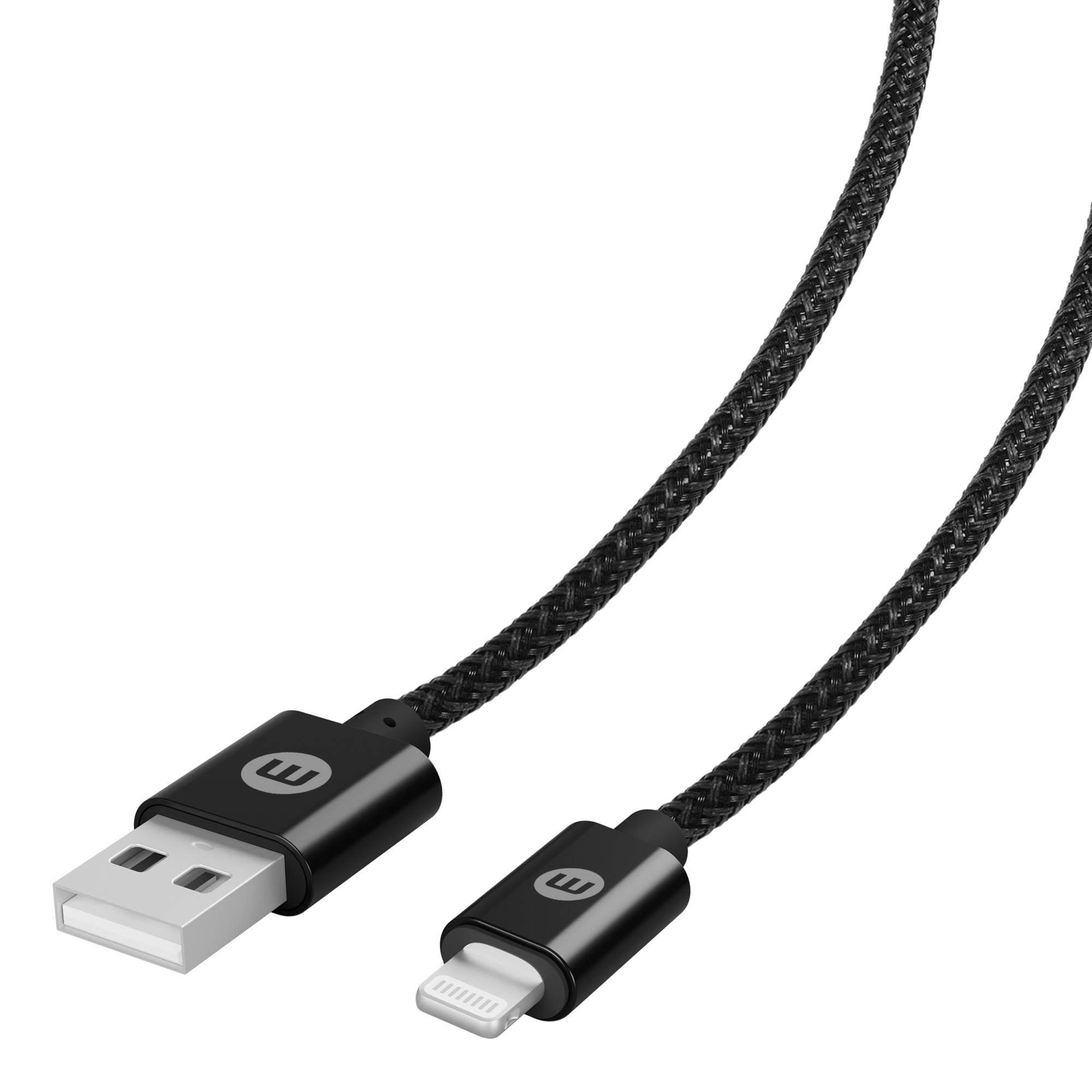 CABLE MOBO DURABLE LIGHTNING NEGRO 2M (PARA IPHONE VERSIÓN LIGHTNING)