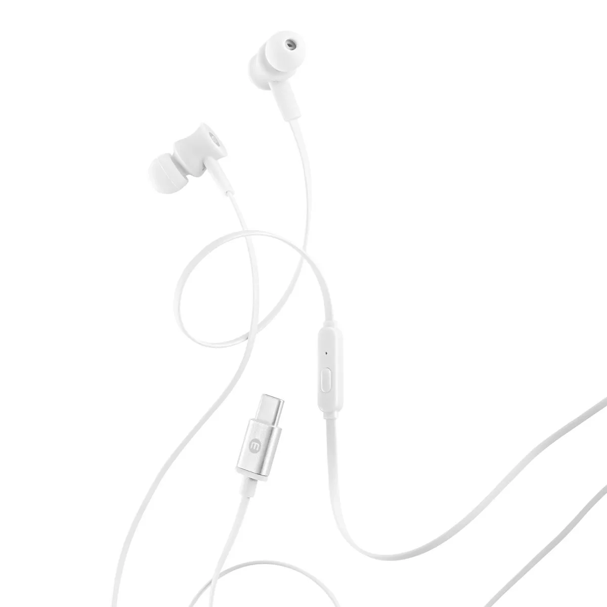 AUDIFONOS ALAMBRICOS MOBO GLAID (USB-C) BLANCO