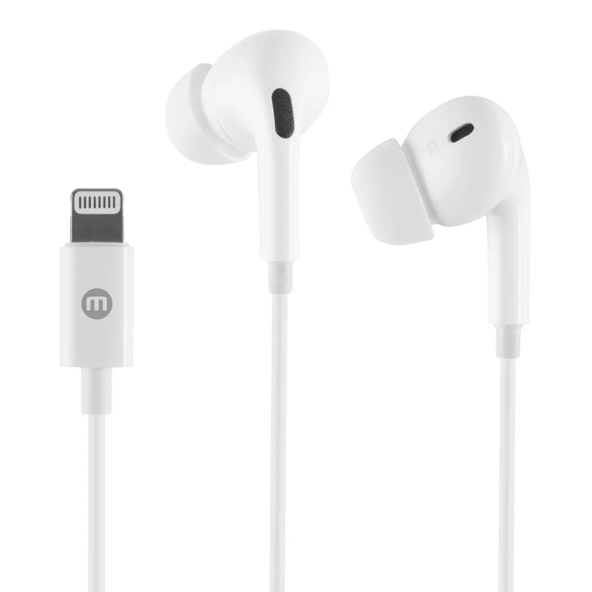 AUDIFONOS ALAMBRICOS MOBO CERTIFICADOS LIGHTNING BLANCO