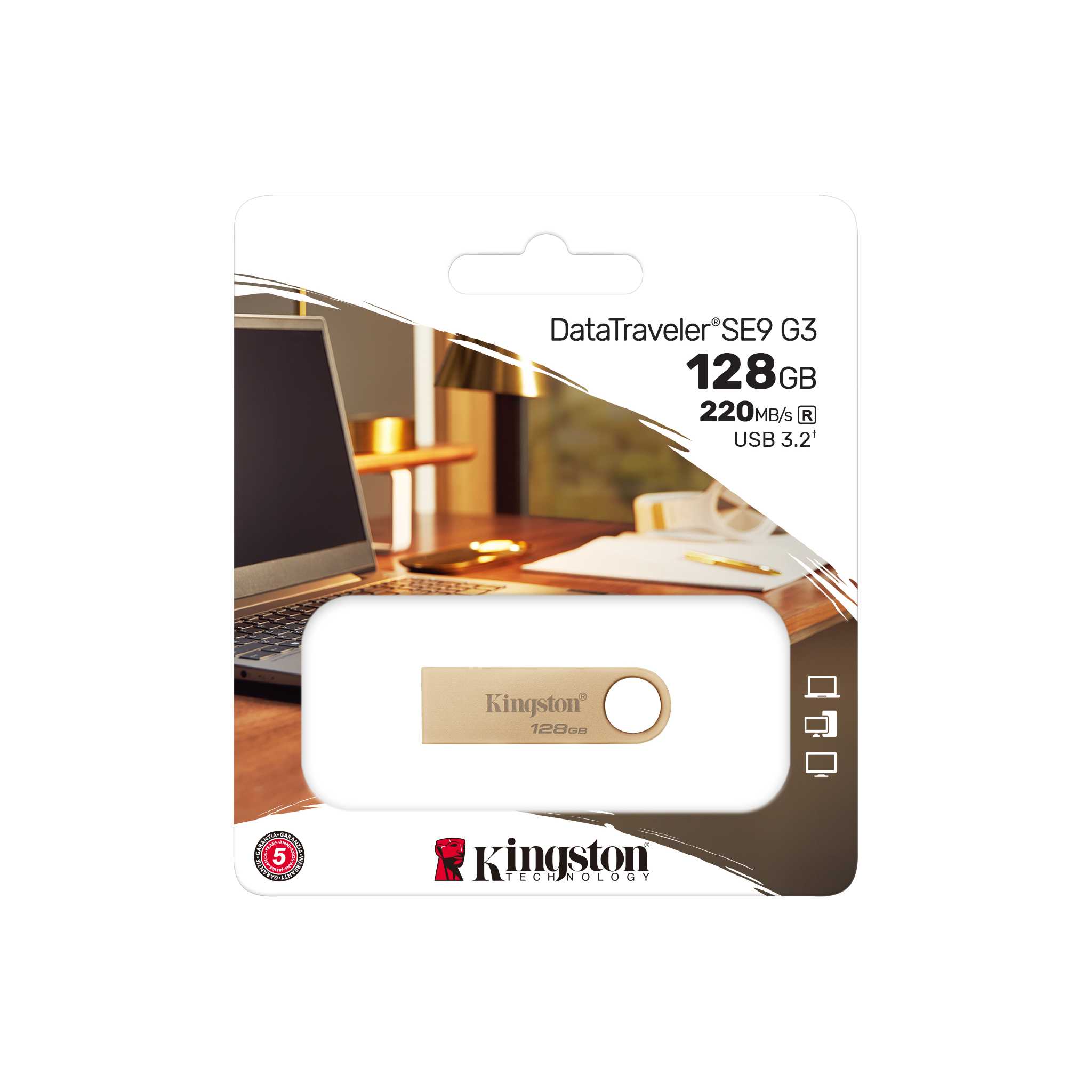 Memoria USB DataTraveler SE9 G3 128 GB Kingston