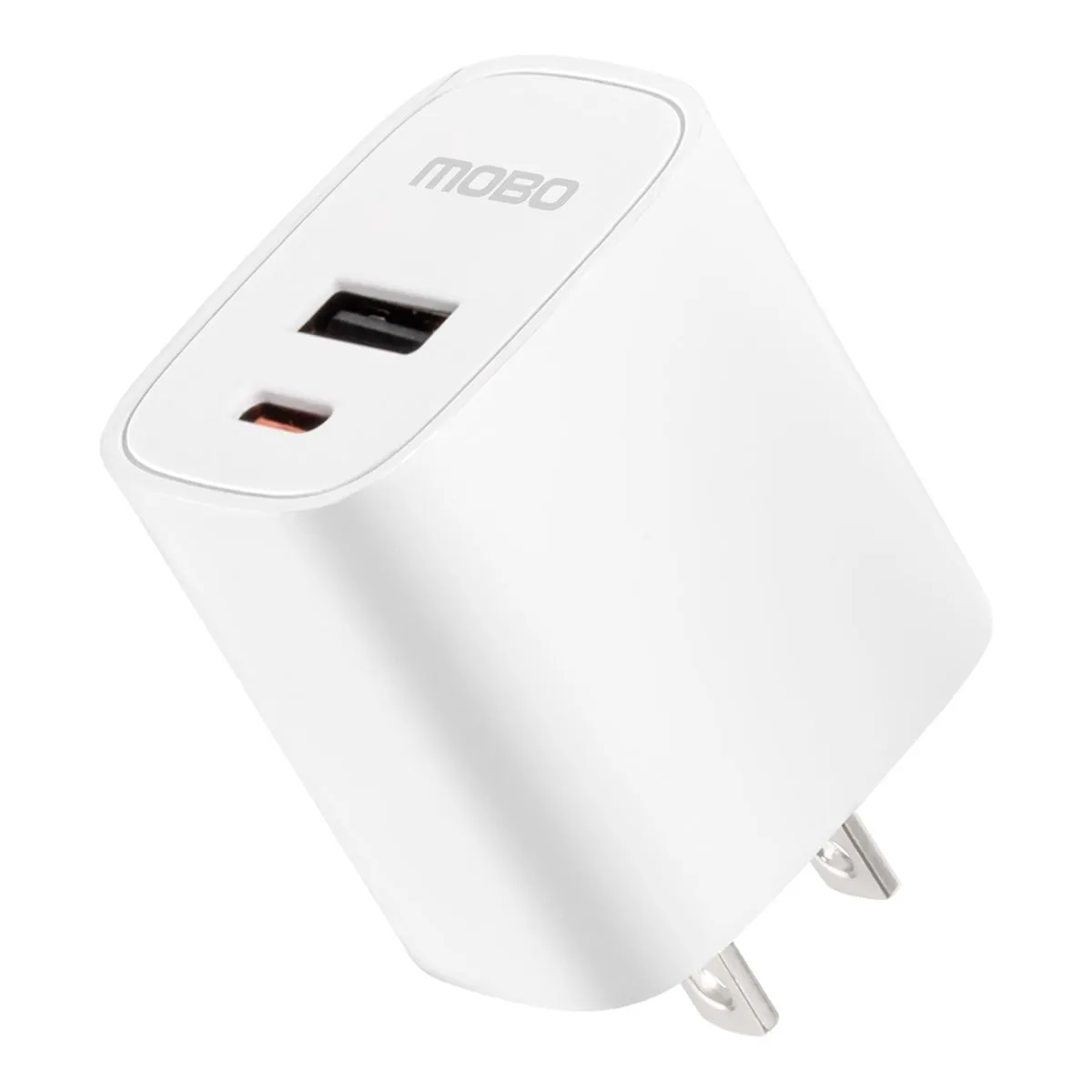 CARGADOR DE PARED MOBO BLOR 2 PUERTOS 1A+1C BLANCO 20W