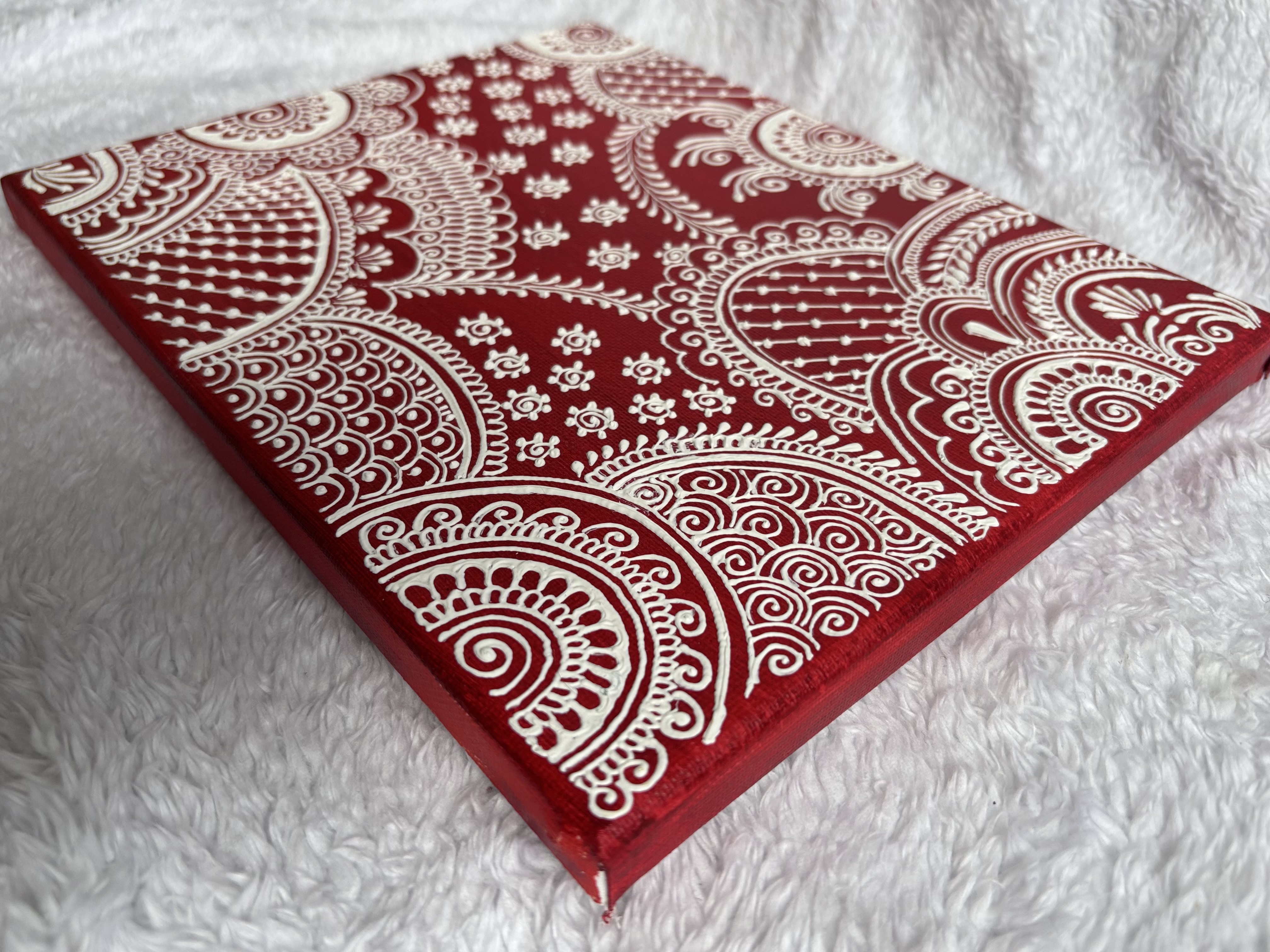 “Crimson Henna Harmony”