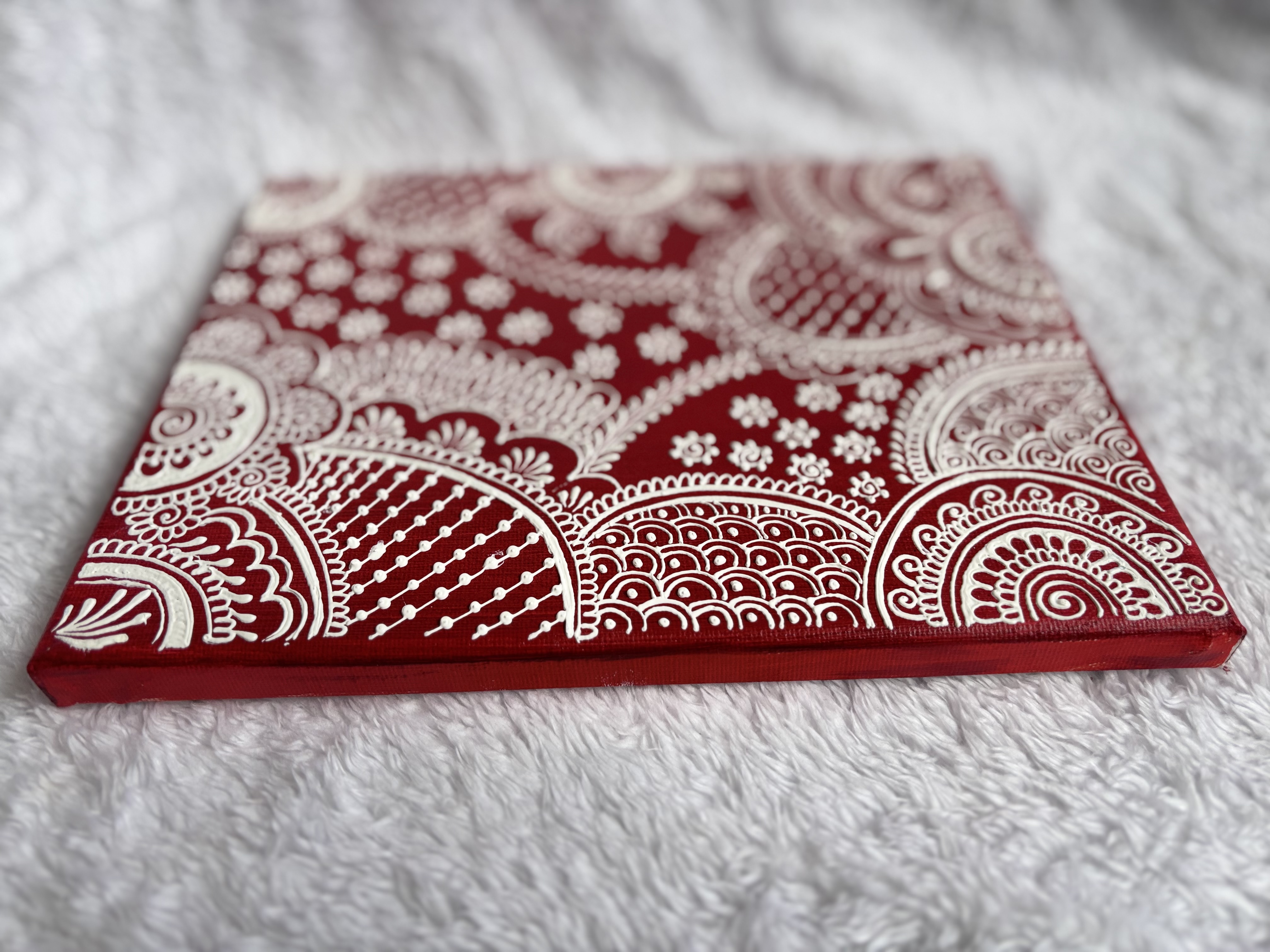 “Crimson Henna Harmony”