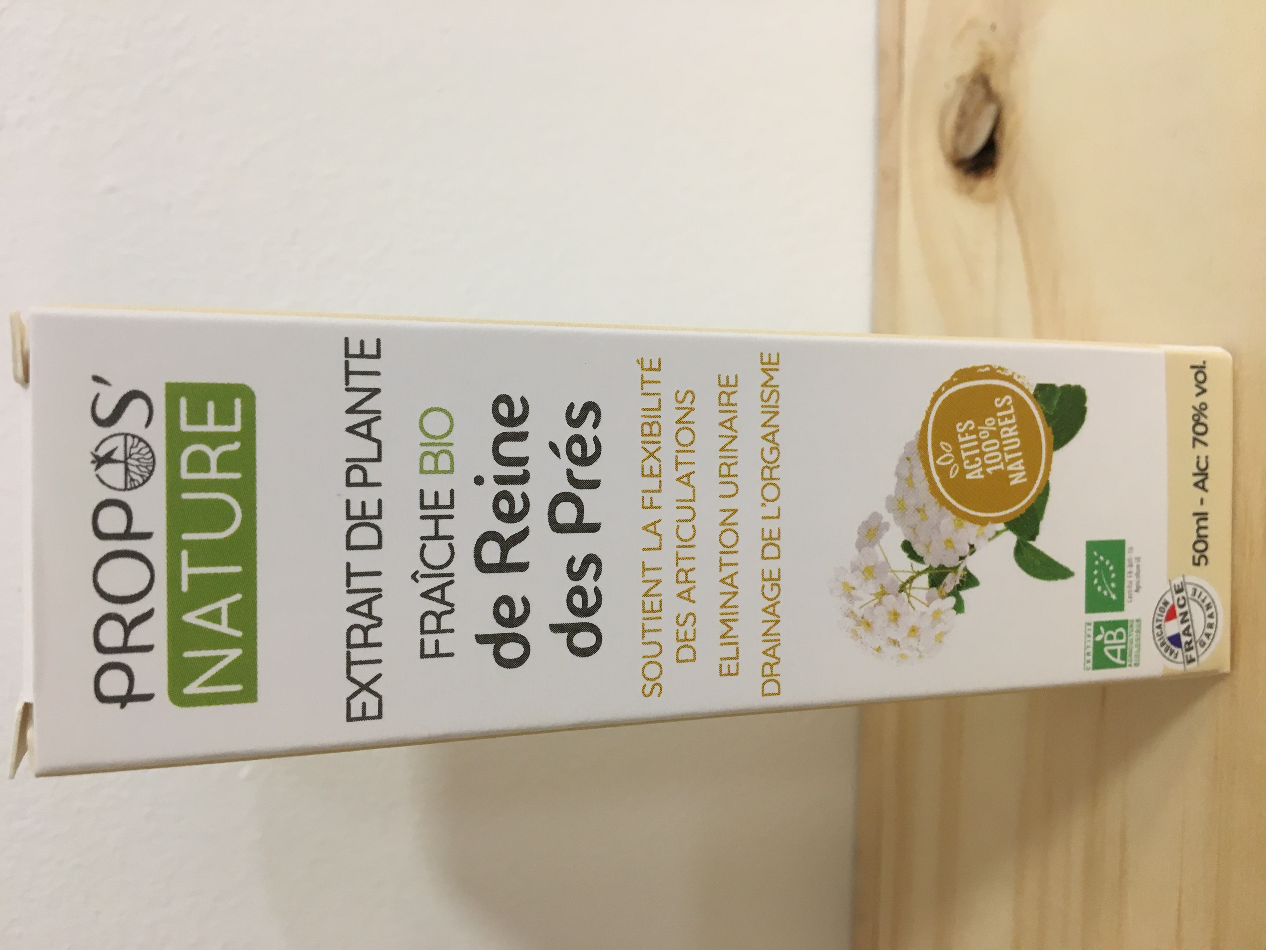 Reine des prés BIO Extrait de plantes Fraiches 50ml