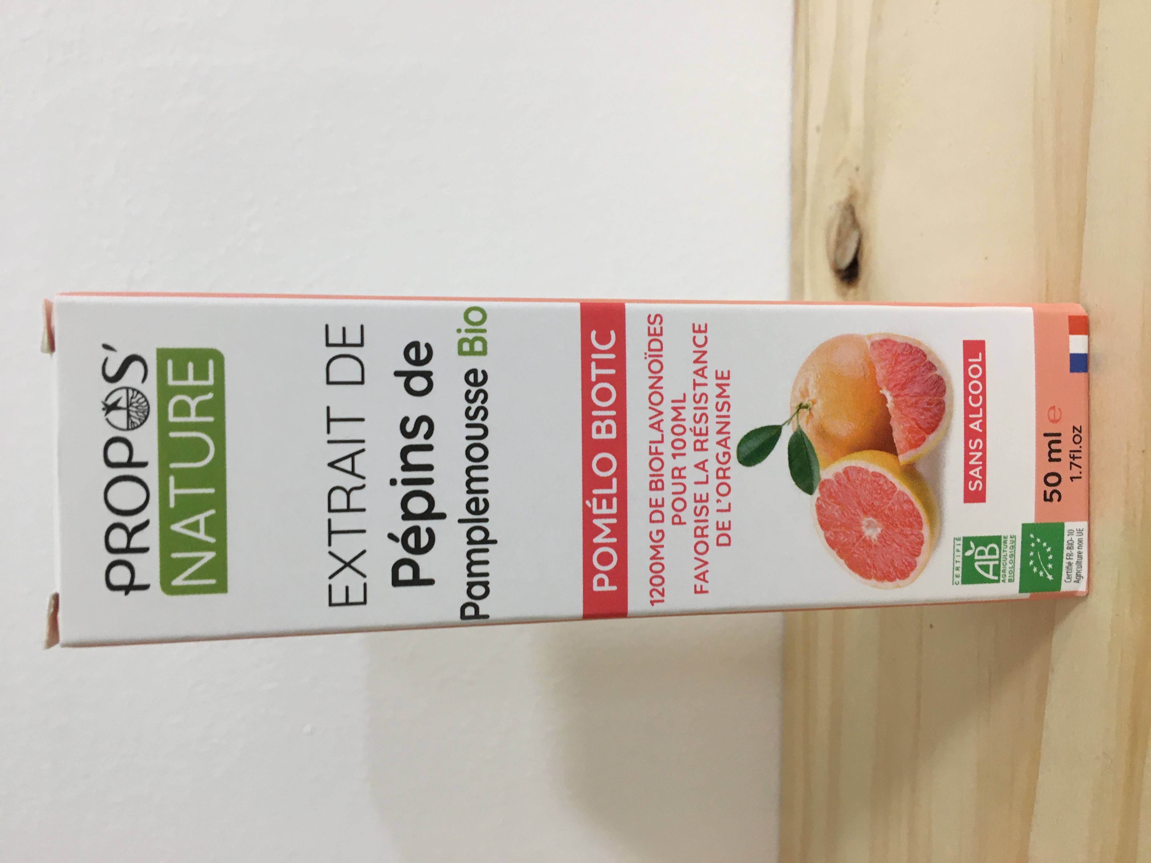 Pépins de pamplemousse BIO Extrait 50 ml
