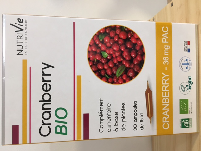 Cranberry BIO en ampoules
