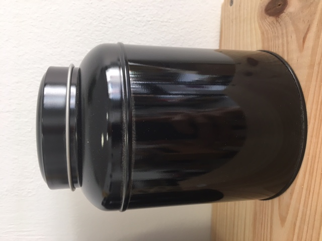 Boite Victorienne noire à thé  150g(env)