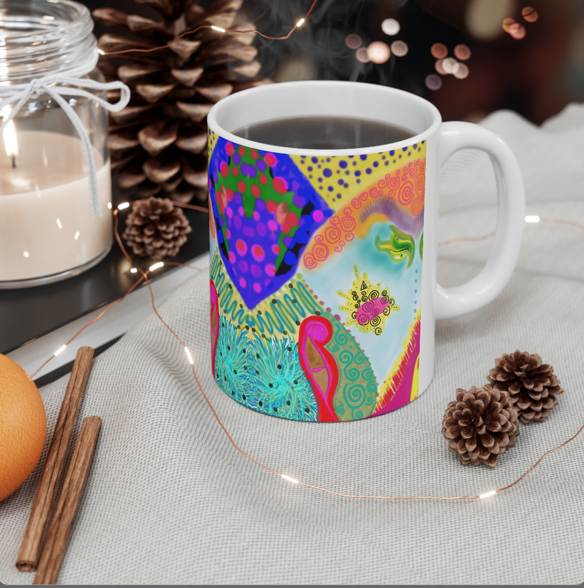"The Japanese Mountain" Mug 11oz by ©Elkolor