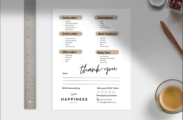 Birth Plan Template 