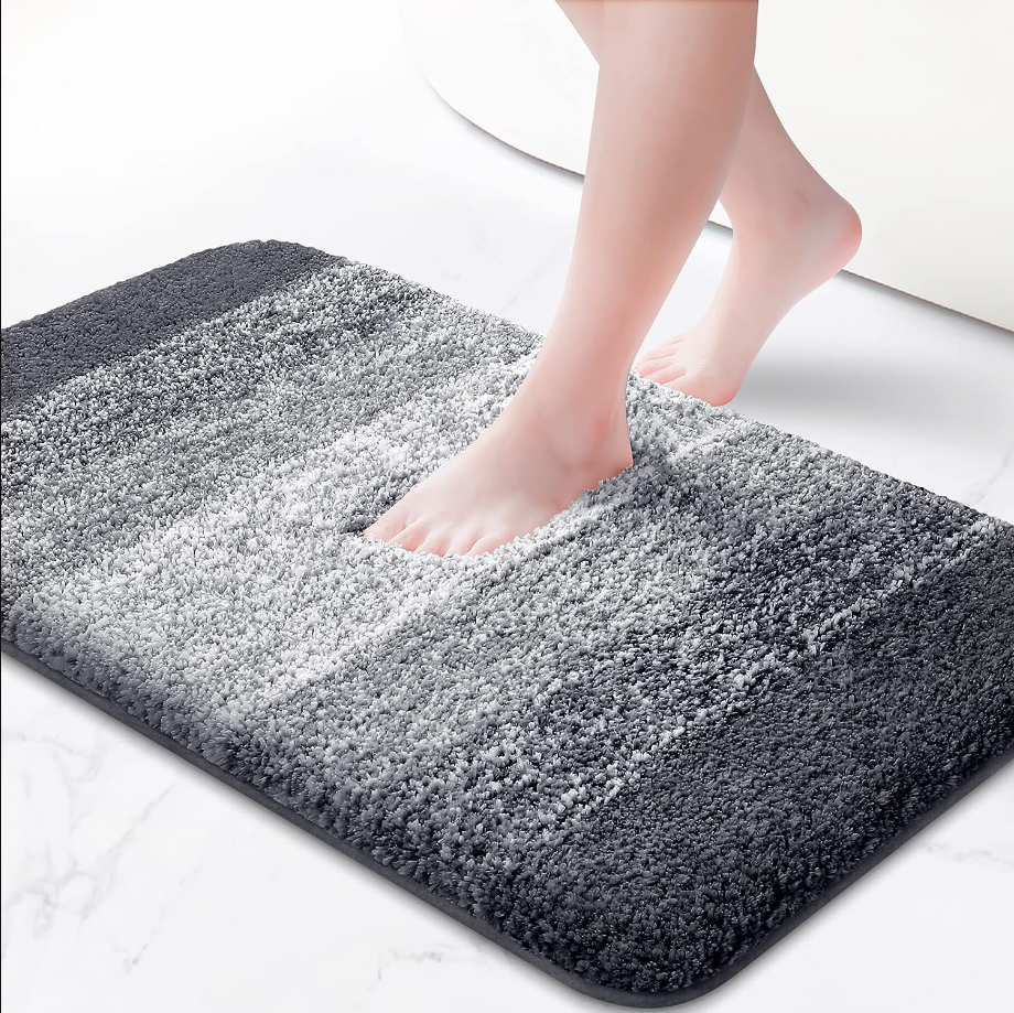 Bathroom Rugs Bath Mat 16"x24" Luxury Soft Shaggy Absorbent Bathroom Mats Non Slip Plush Bathmat Runner Carpet Bath Mats for Bathroom Floor Tub and Shower