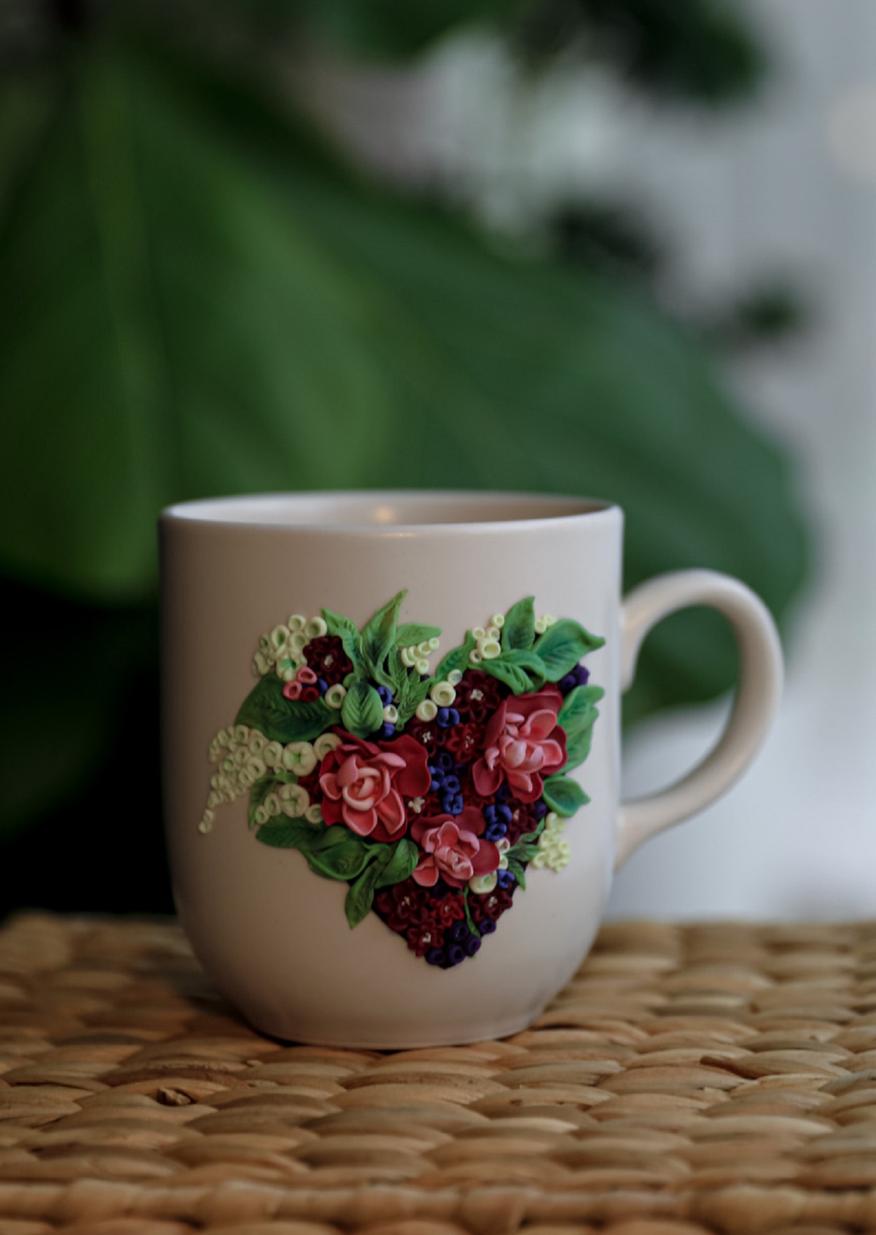 Puodelis 'Rožinė širdelė'