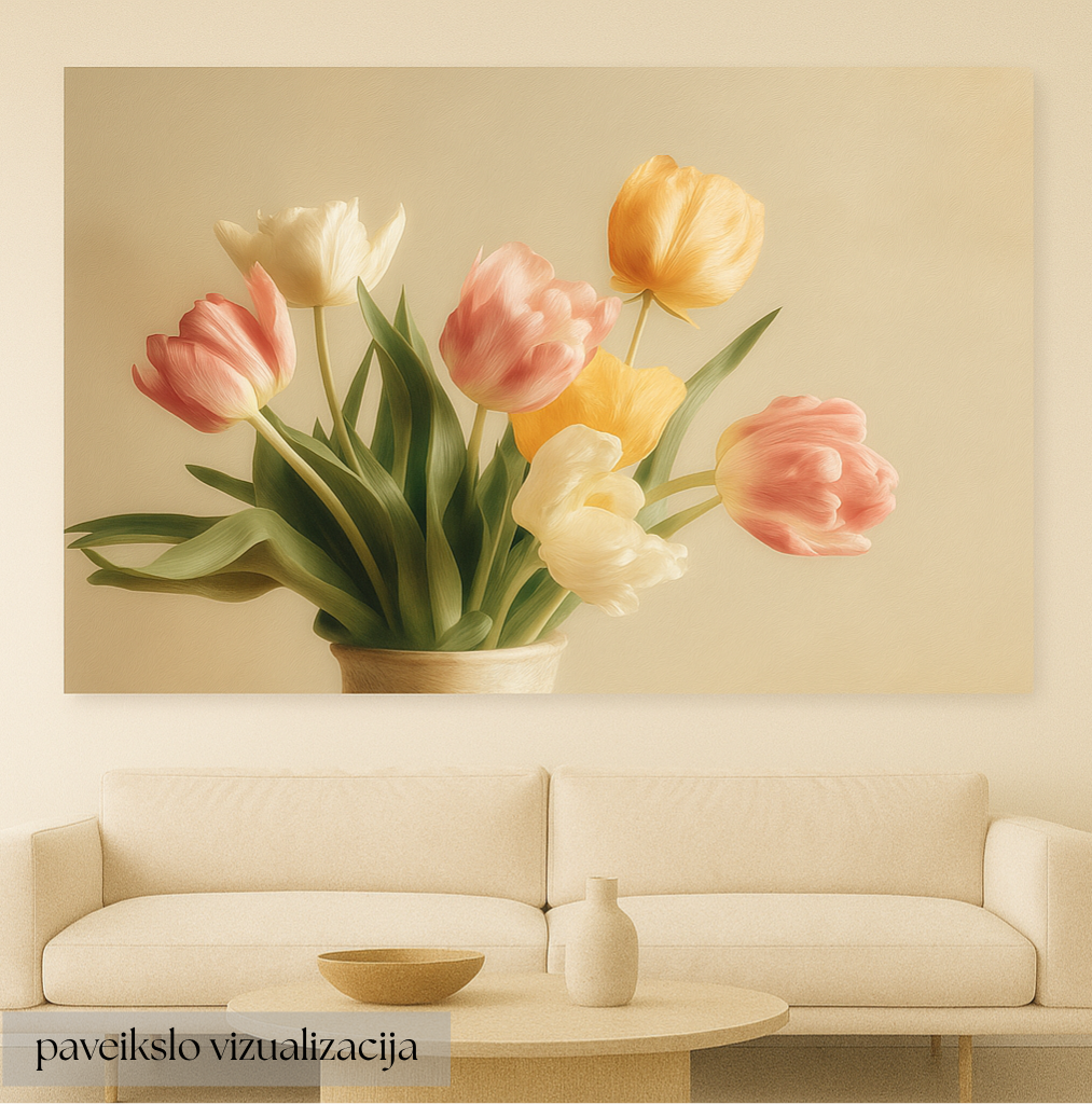 Švelnios aušros tulpės