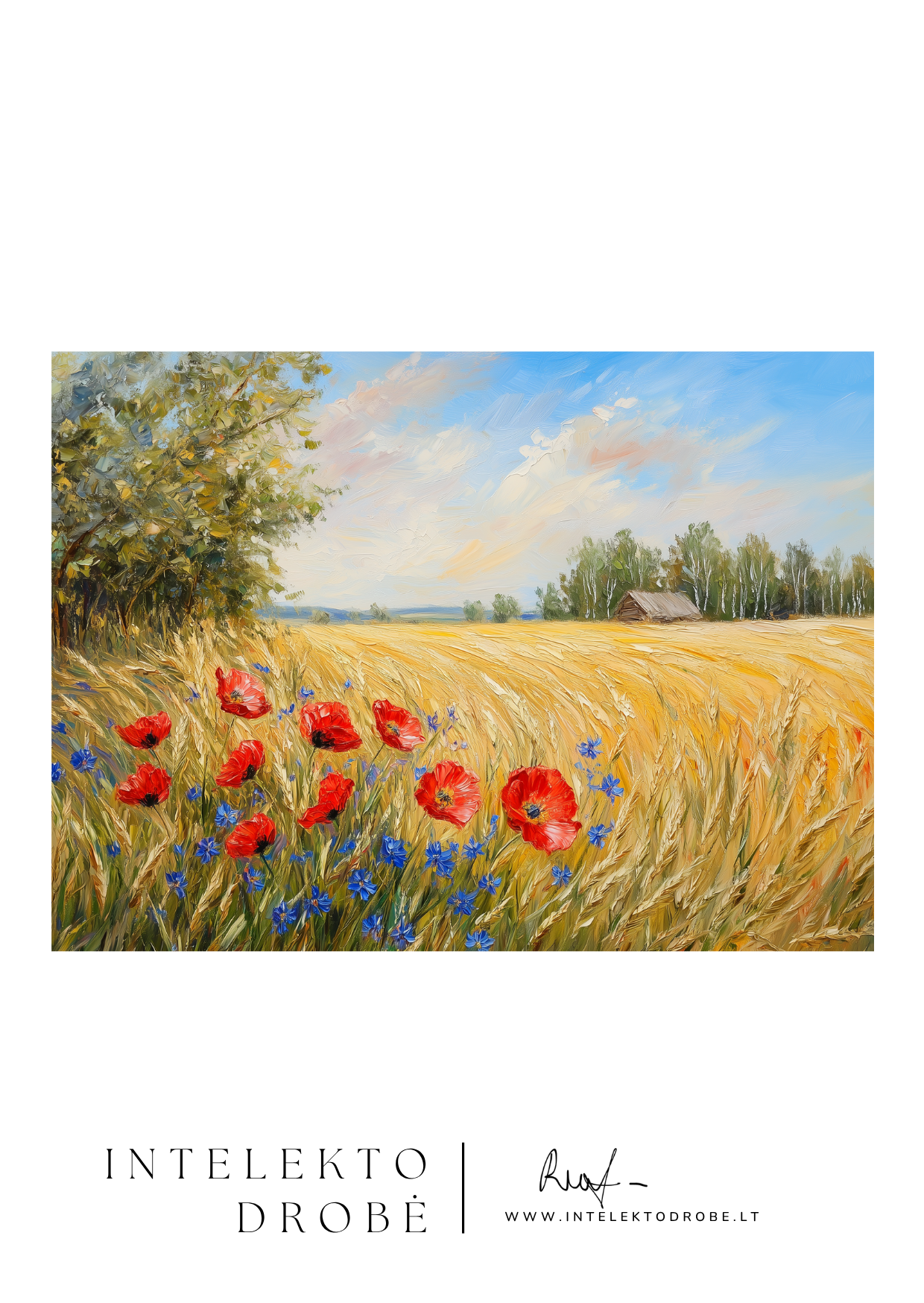 Vasaros kelyje prie rugių