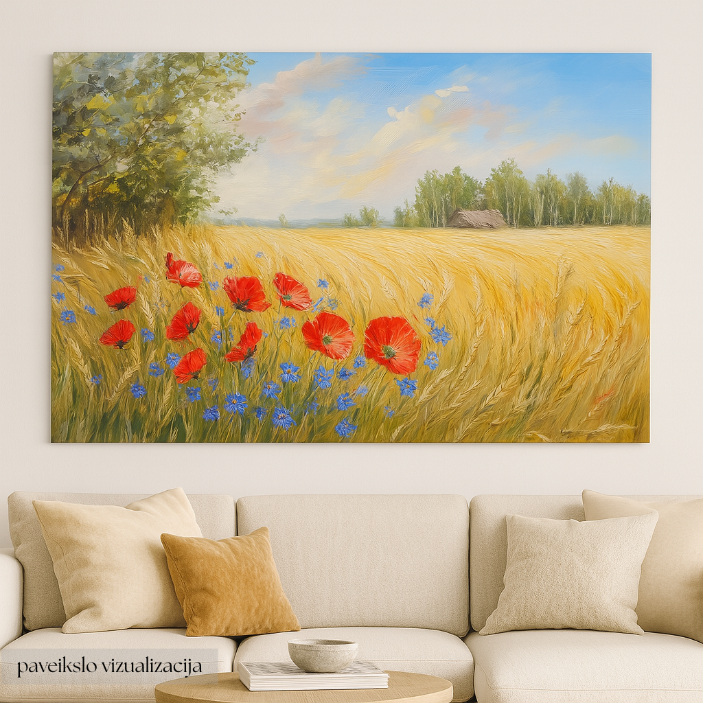 Vasaros kelyje prie rugių