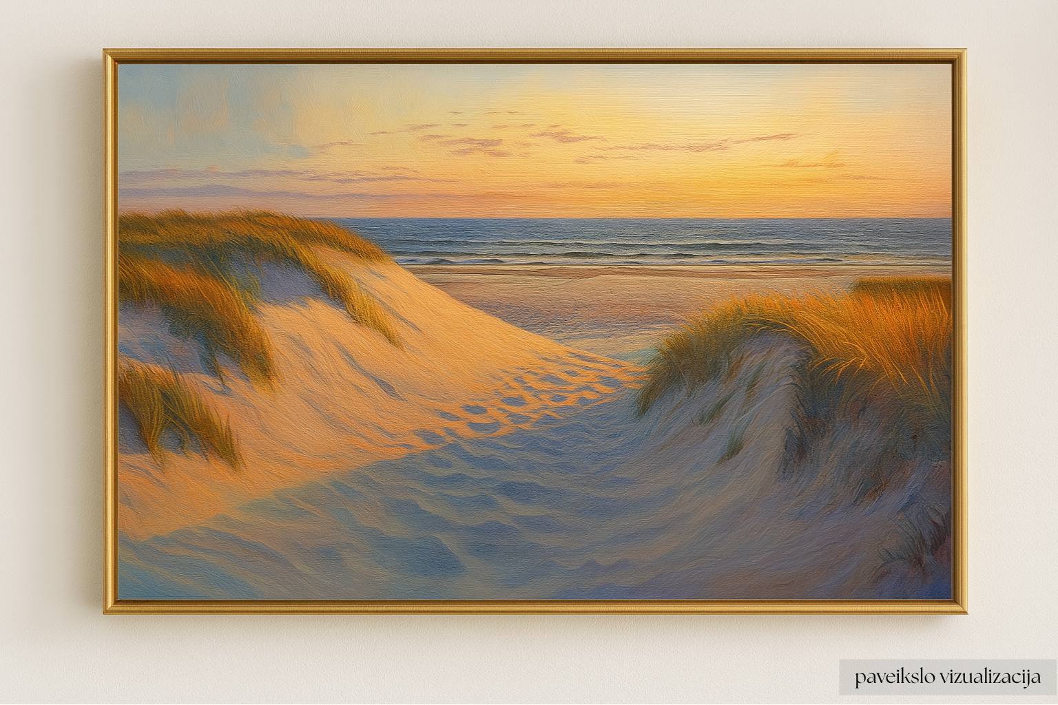 Saulėlydžio kvieslys kopose