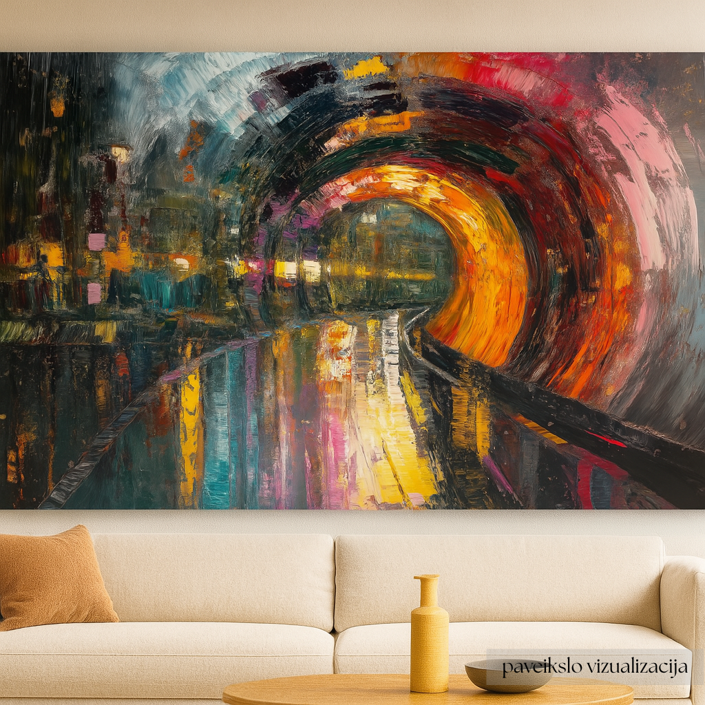 Begalybės šviesų tunelis