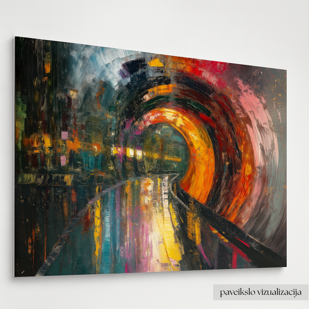 Begalybės šviesų tunelis