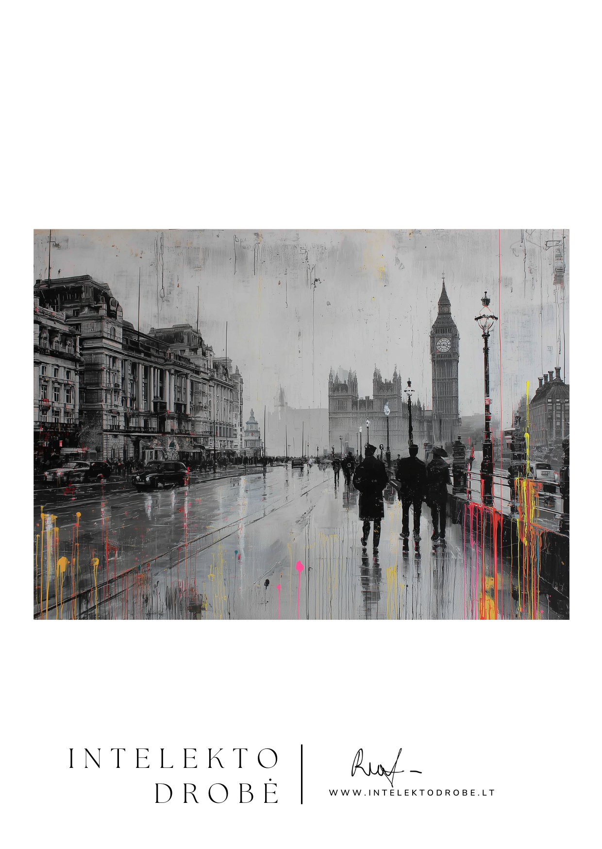 Londono nuotykiai lietuje