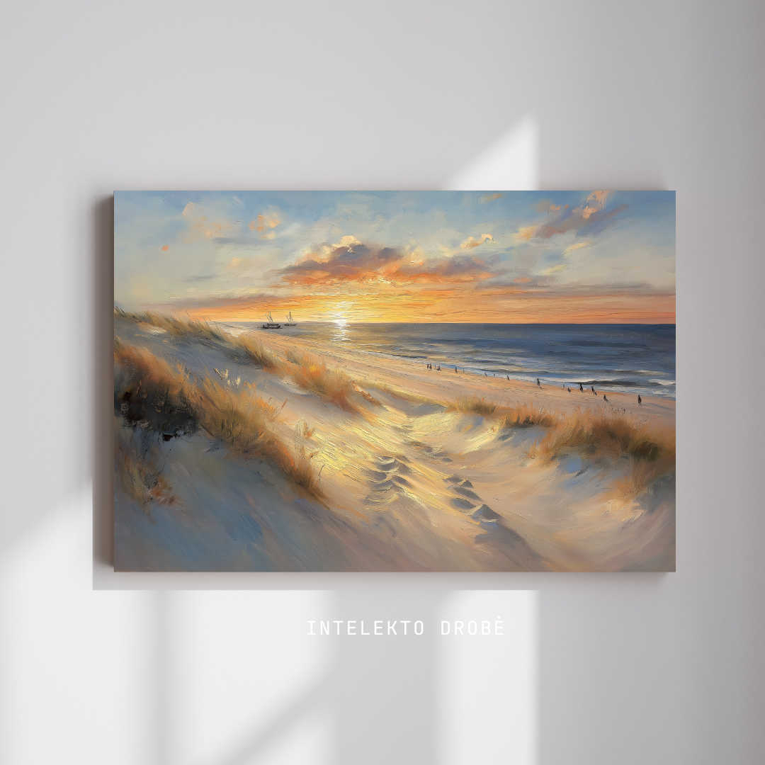 Saulėlydžio žingsniai Kuršių smiltyne