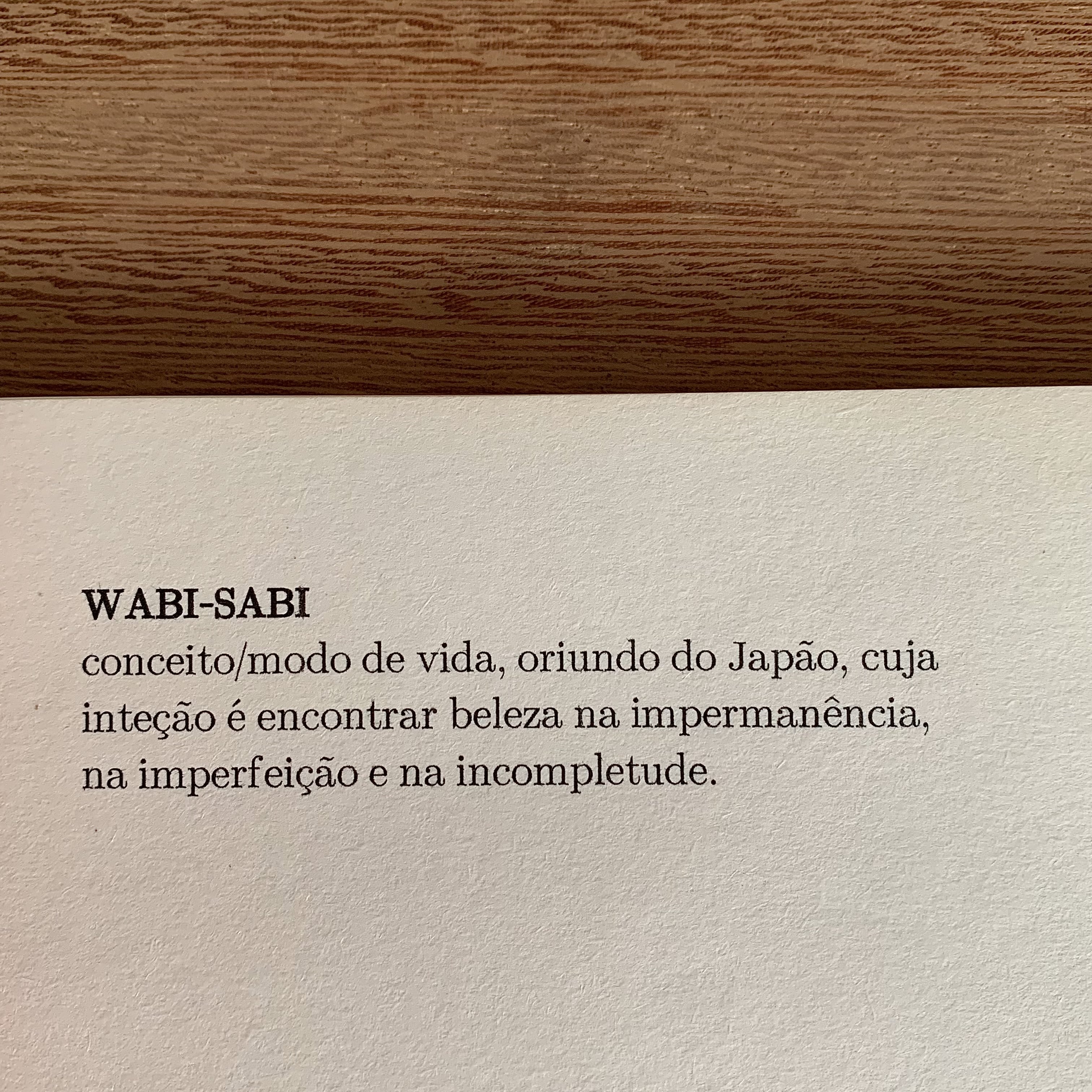 CADERNOS | WABI-SABI