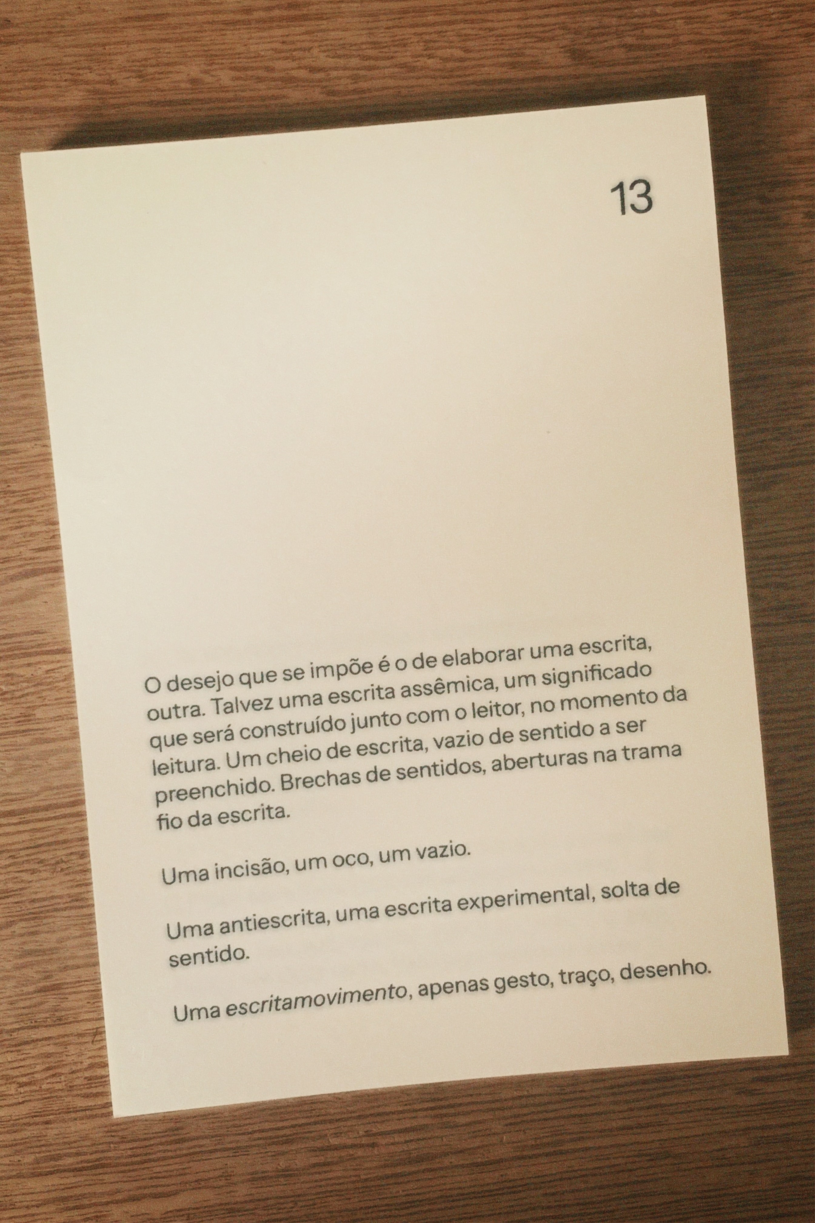 A ESCRITA COMO GESTO | LIGIA MARA SANTOS 