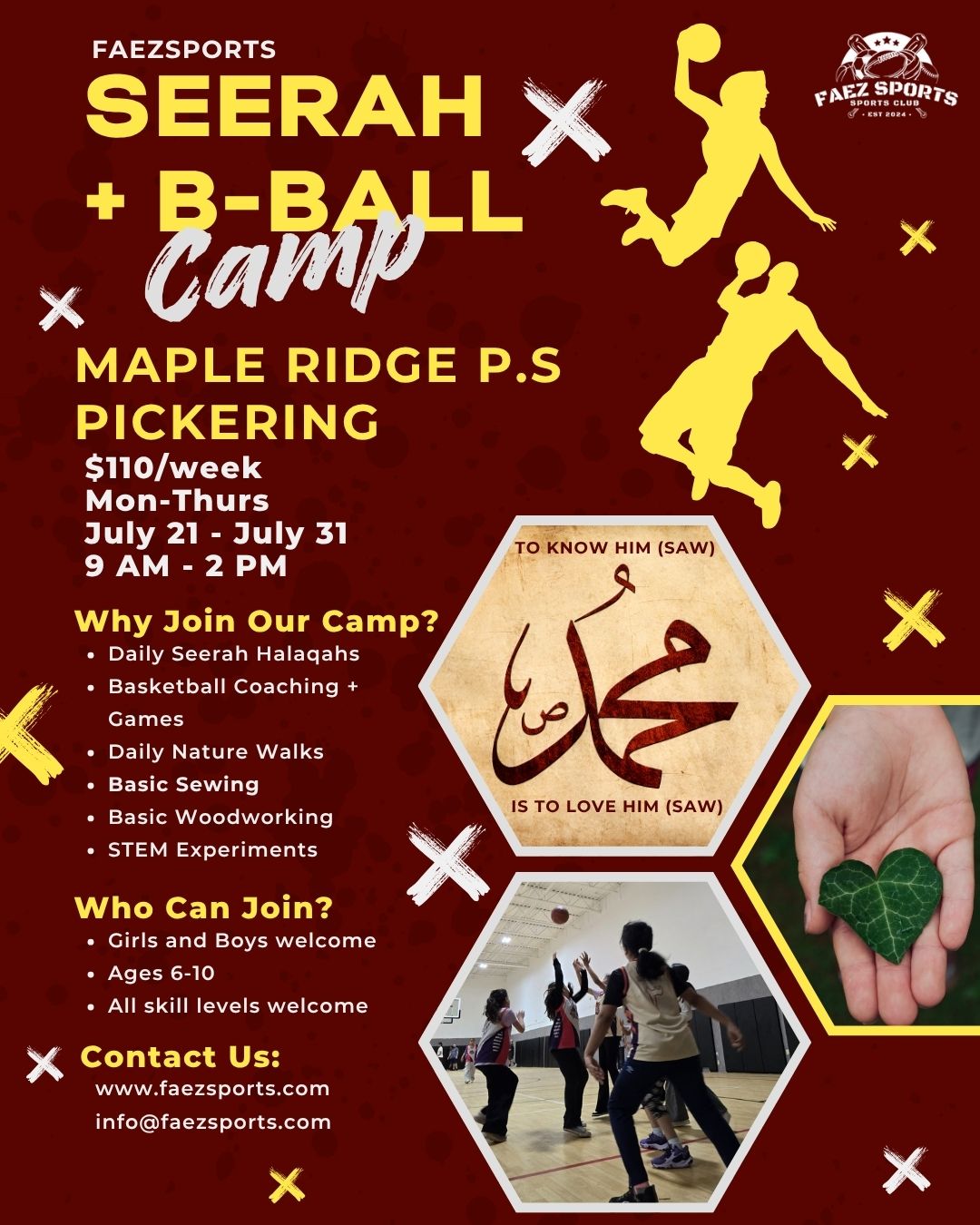 FaezSports Summer Camp 2025 - REGISTRATION CLOSED
