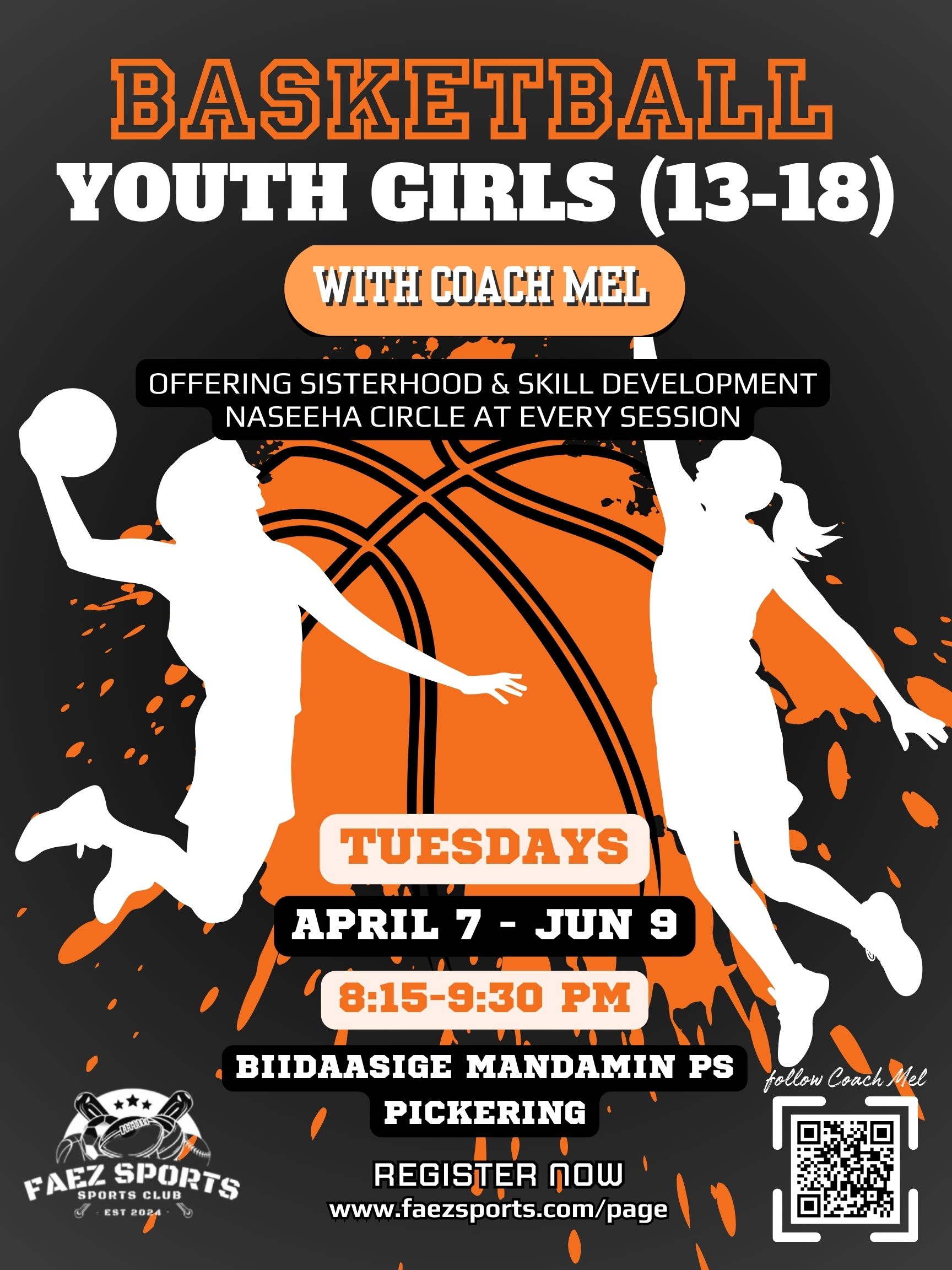 Youth Girls' (13-18) Basketball+Naseeha