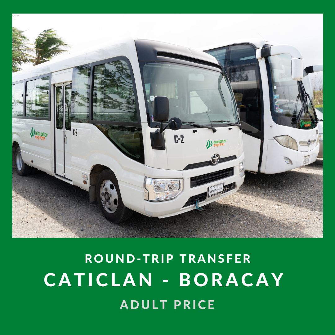 Round-Trip Caticlan to Boracay Transfers Shared (with T&E Fees) - ADULT (FOR FILIPINOS ONLY)