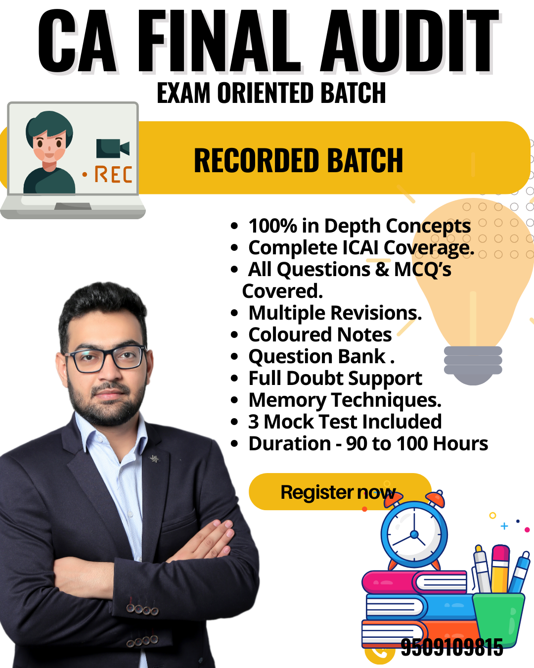 CA Final Audit – Exam-Oriented Recorded Batch