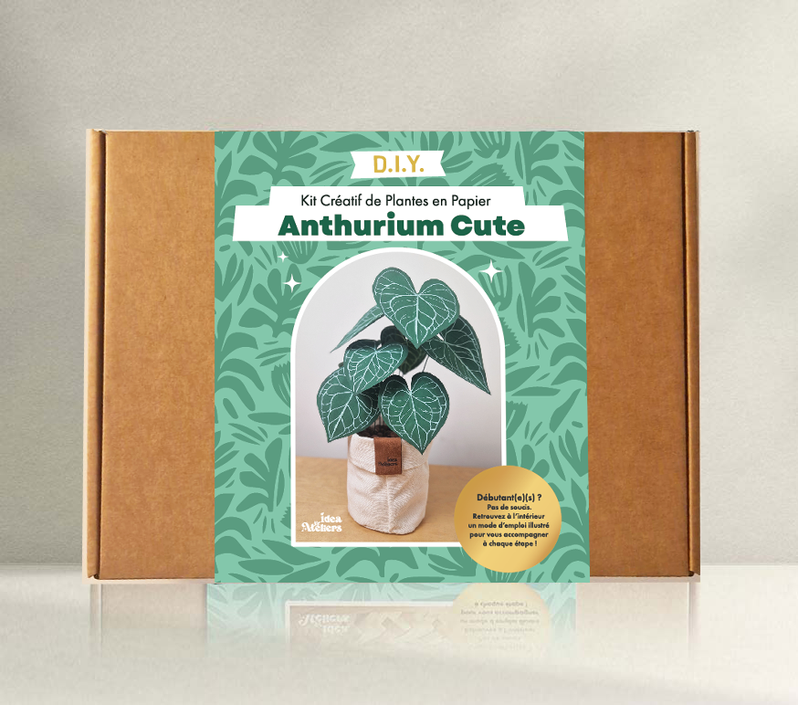 Kit créatif de plante en papier : Anthurium Cute