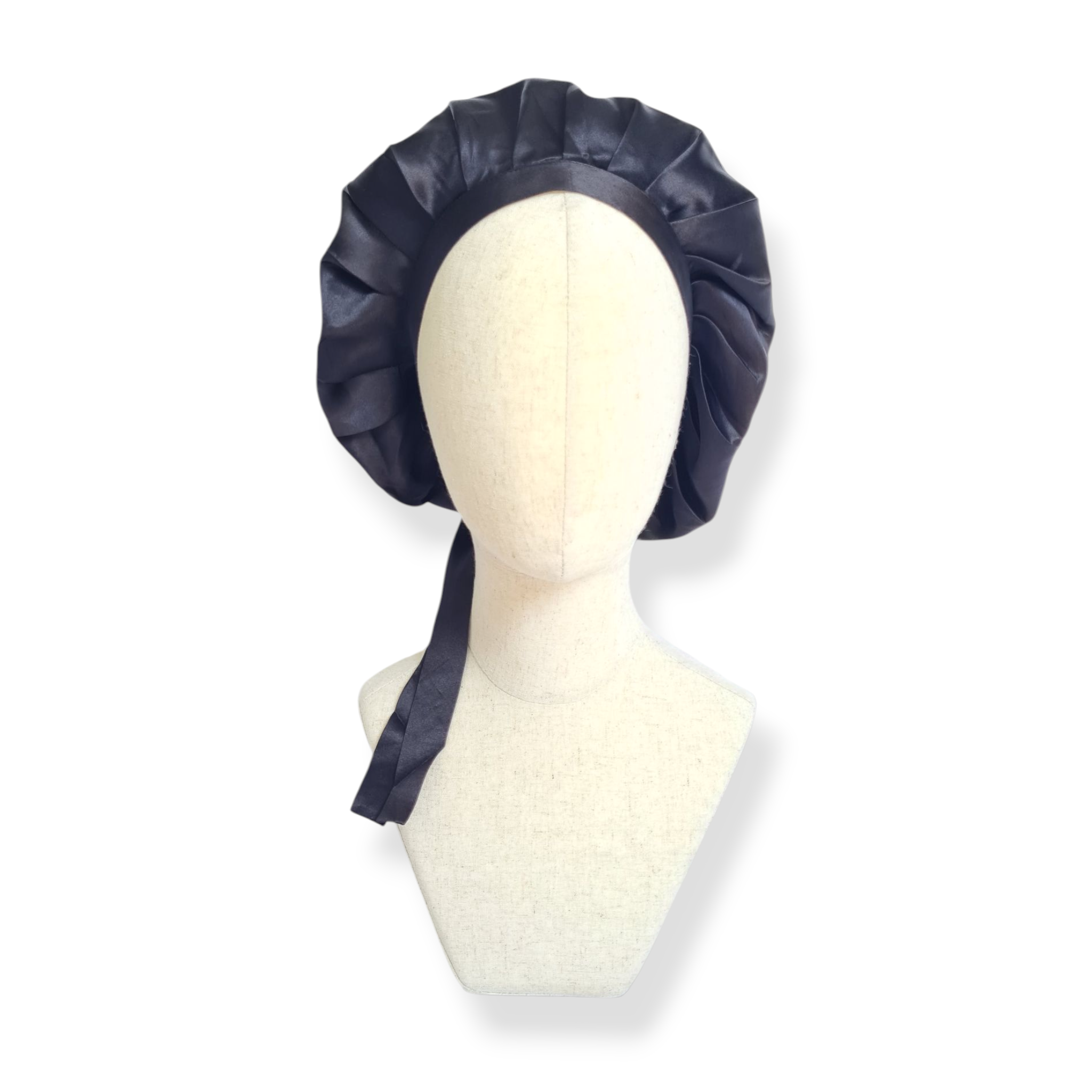 Bonnet en soie, noir