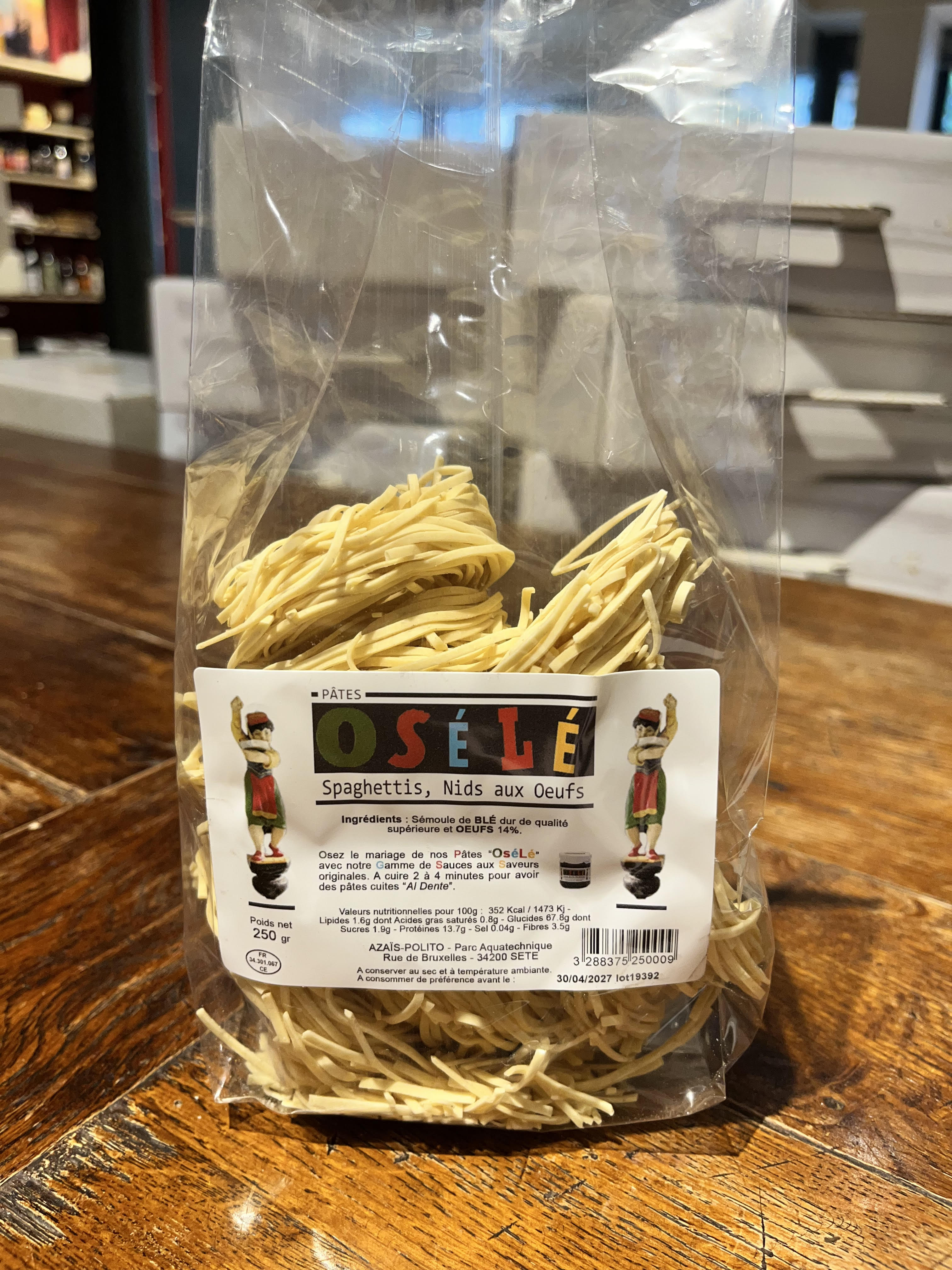 Spaghettis fins en Nid aux Œufs Azais Polito 250 GR