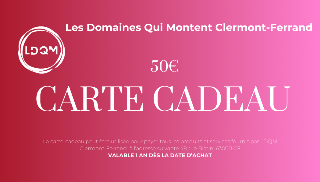 CARTE CADEAU LDQM Clermont-Ferrand  