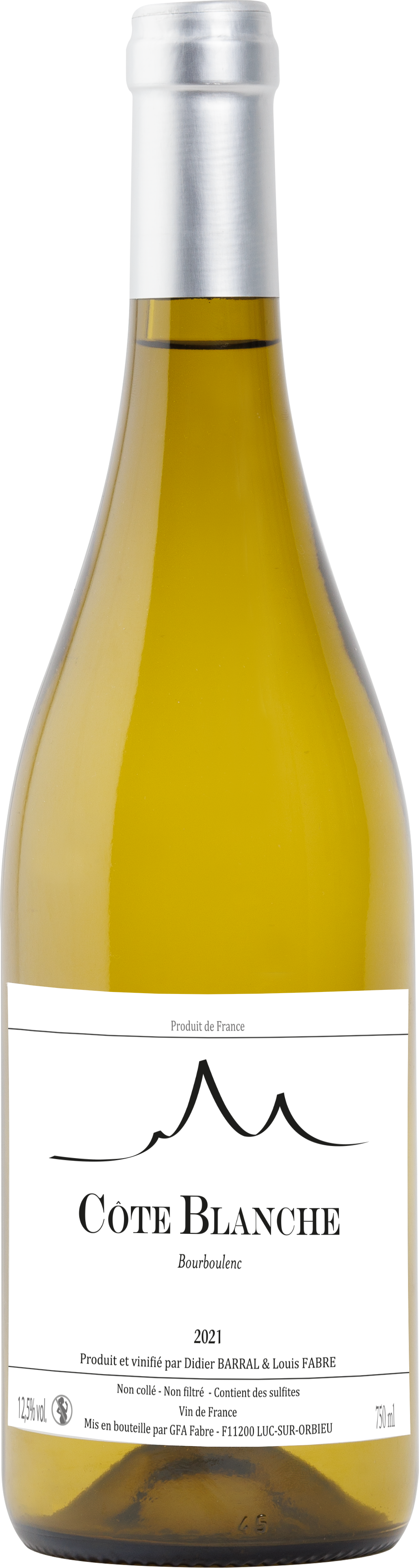 Côte Blanche Louis Fabre & Didier Barrel | VIN DE FRANCE | VIN BLANC BIO | 2021
