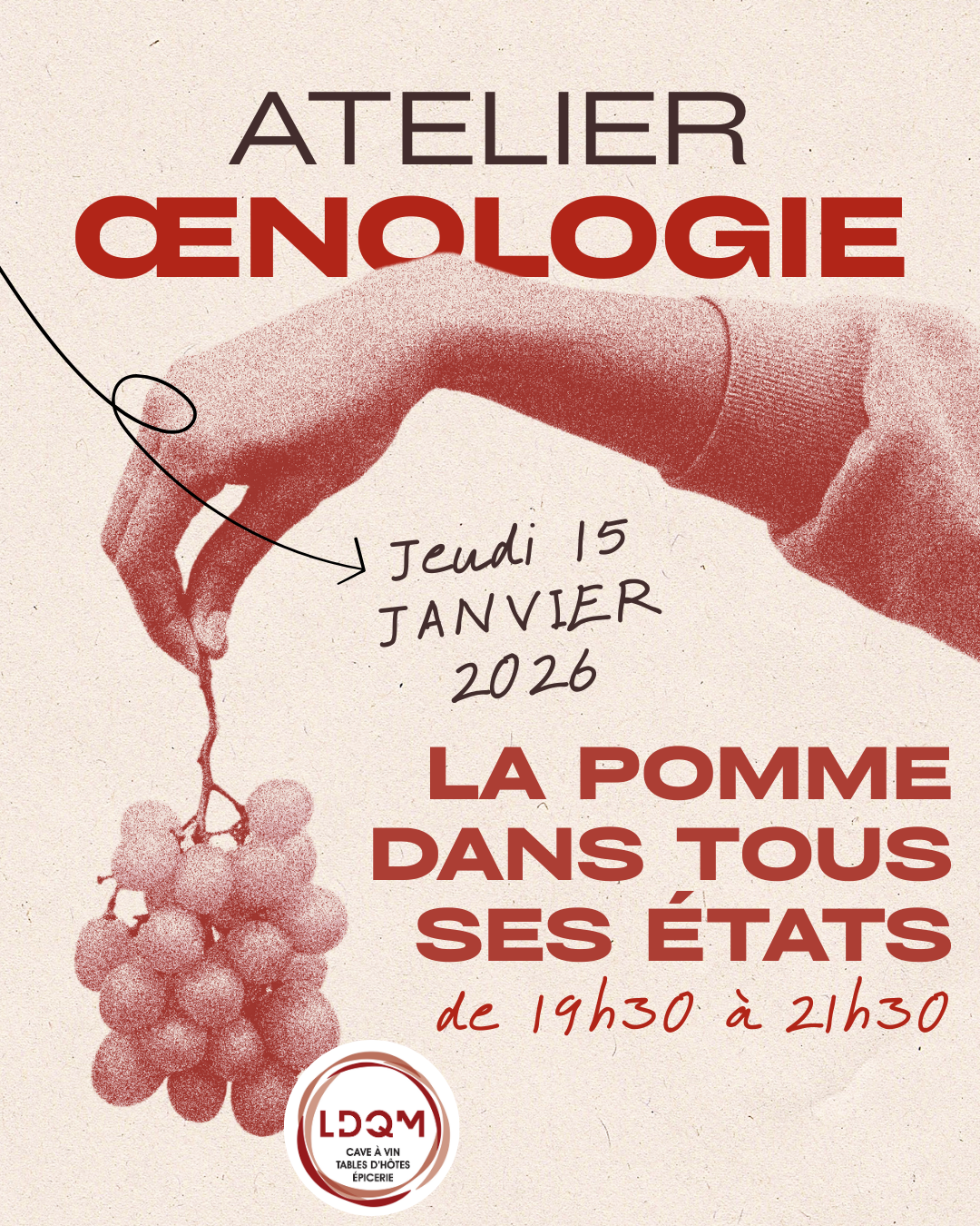 LA POMME DANS TOUS SES ÉTATS  JEUDI 15 JAN 2026
