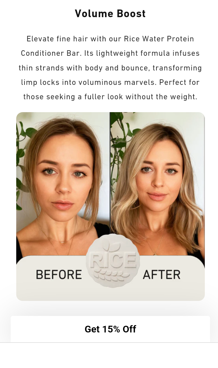 All Natural Rice Hair Soap