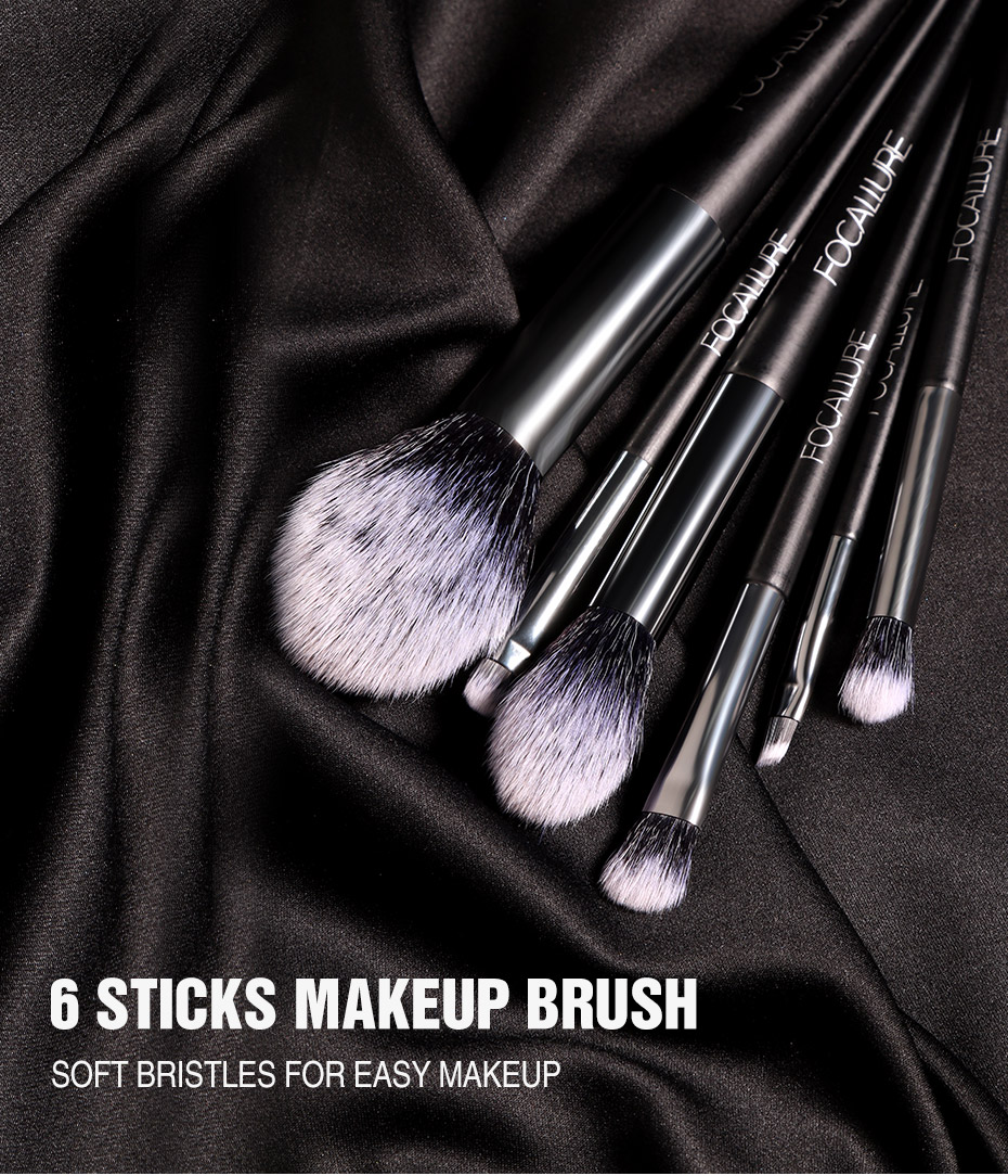  6pcs maekup brush(no bag)