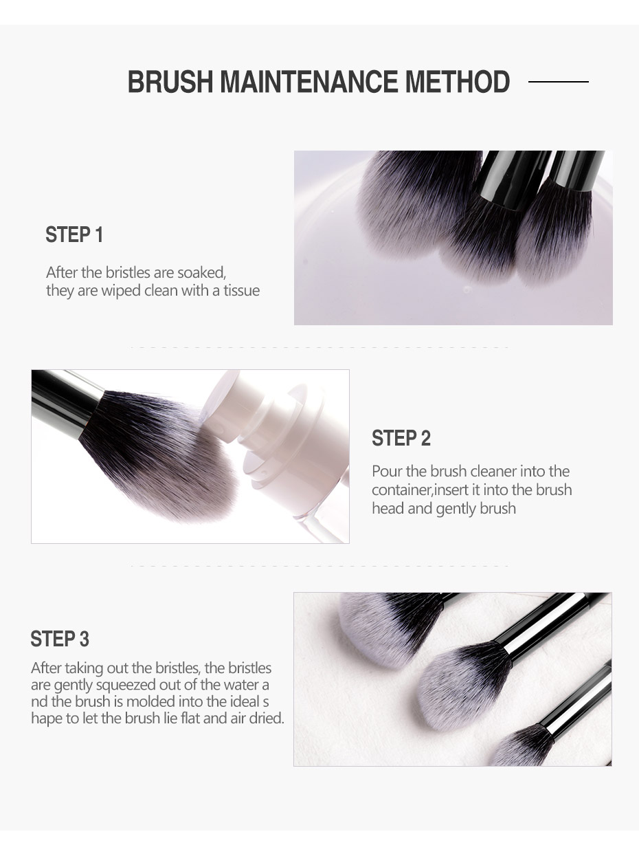  6pcs maekup brush(no bag)