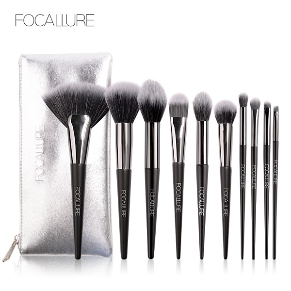 10pcs maekup brush(WITH  bag)