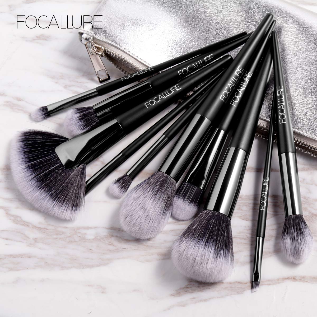 10pcs maekup brush(WITH  bag)