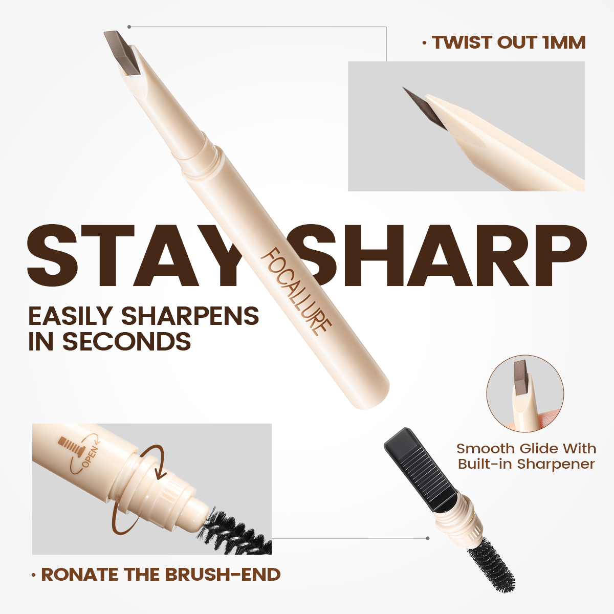 Ultra-Thin Blade Tip Eyebrow Pencil