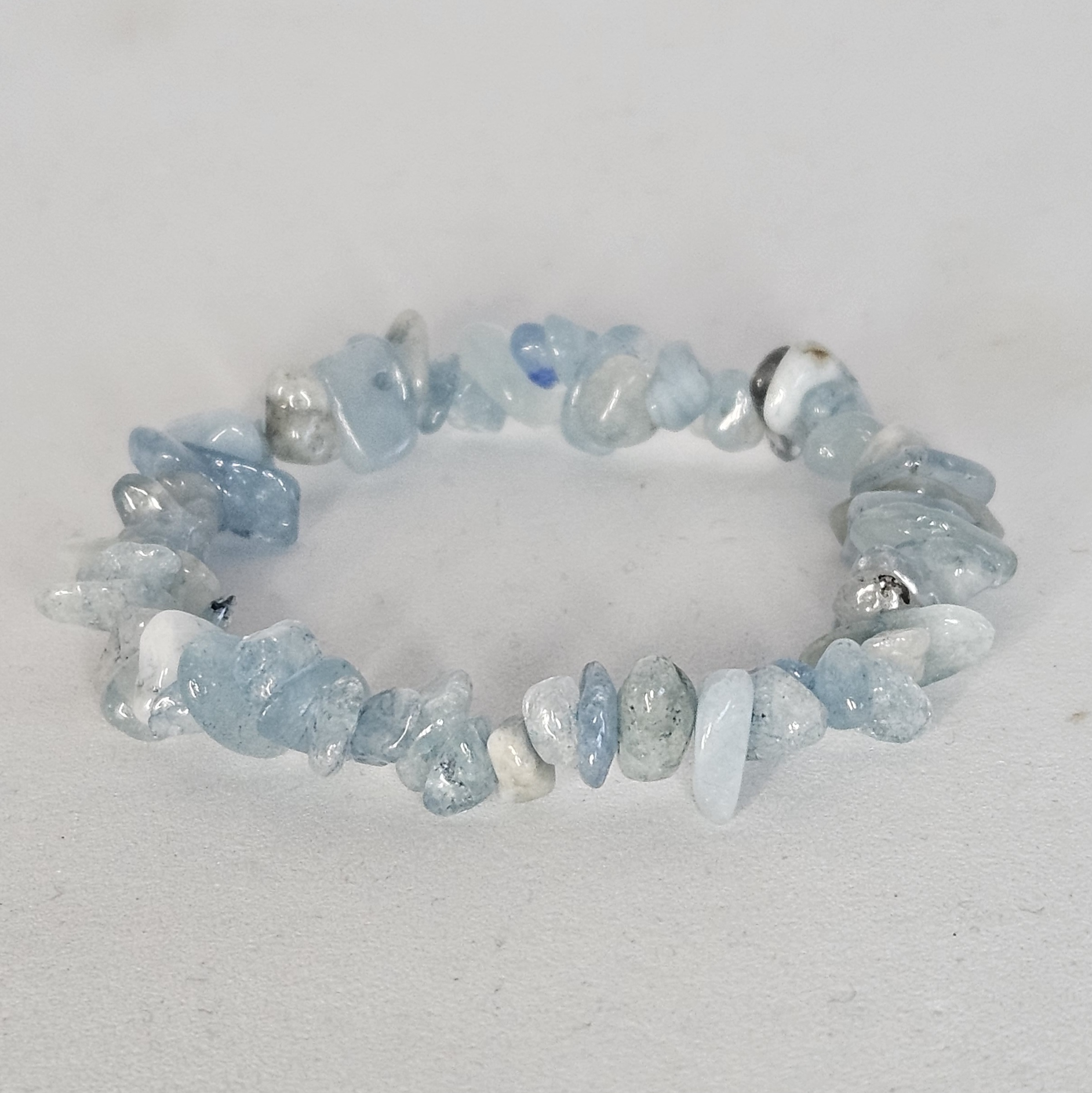 Bracelet baroque Aigue-marine