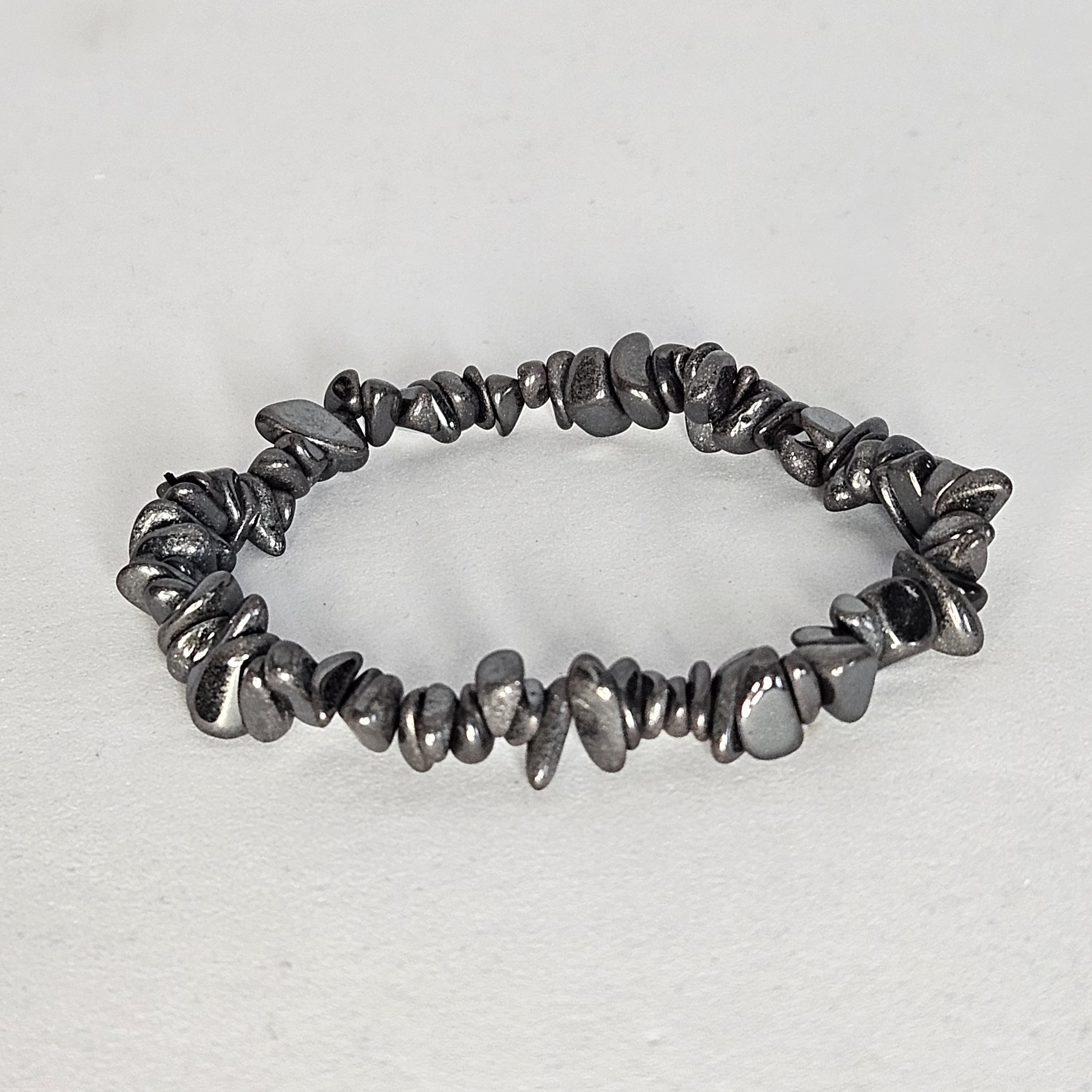 Bracelet baroque Hématite