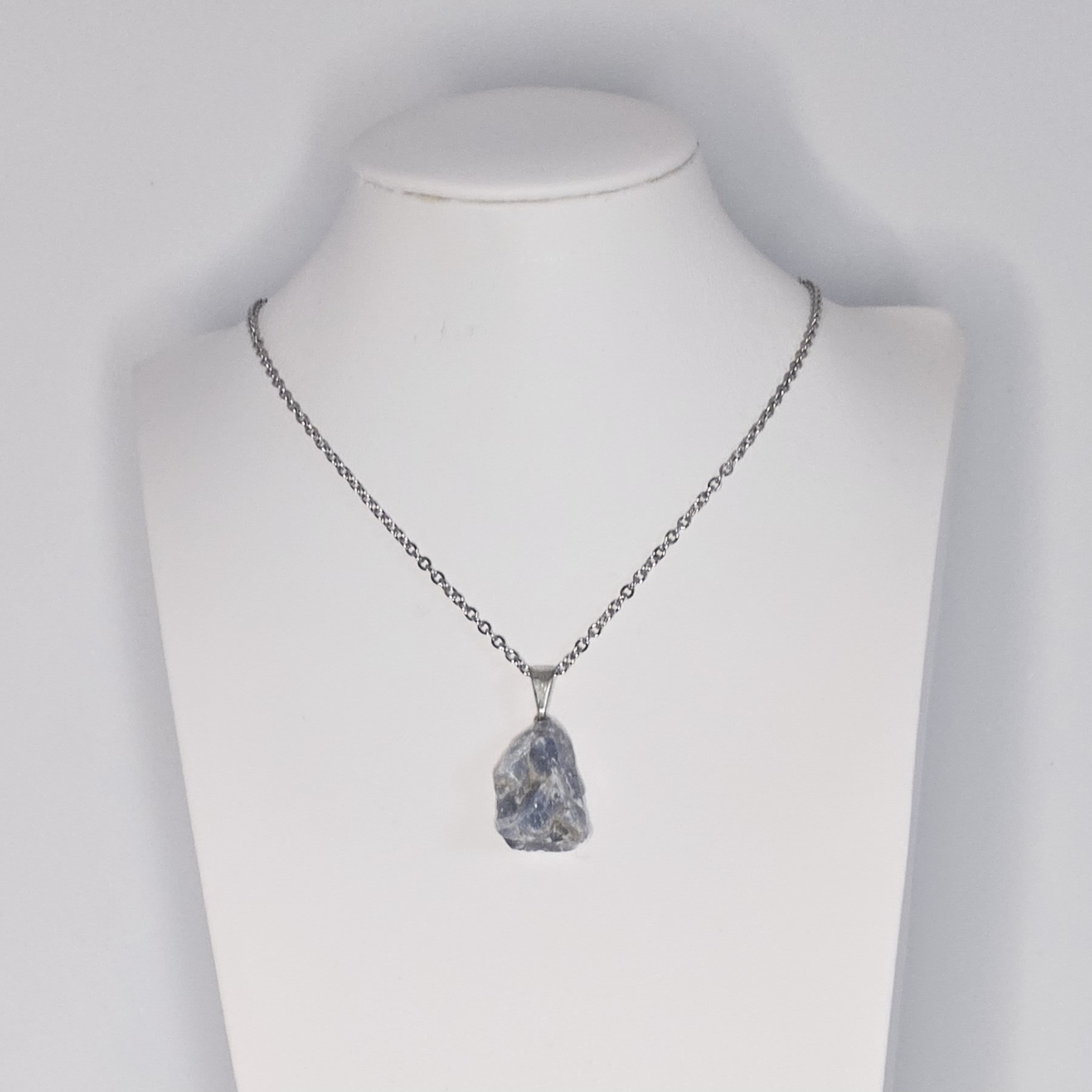 Pendentif Calcite bleue