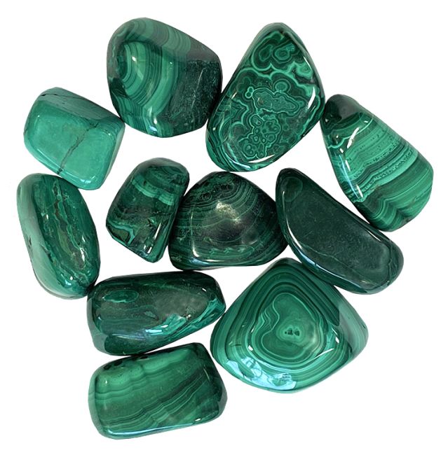 Pierre roulée Malachite