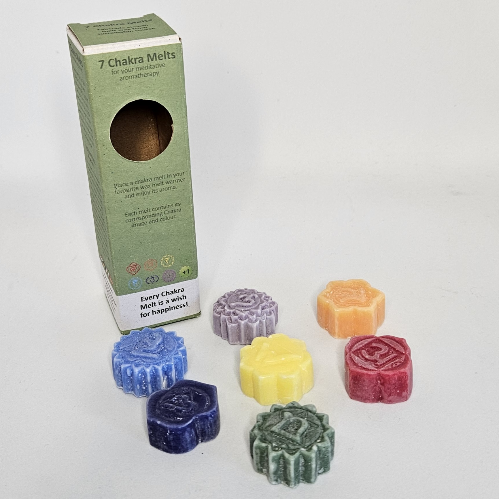 Fondants 7 Chakras parfumés pour brûleurs à l'huile