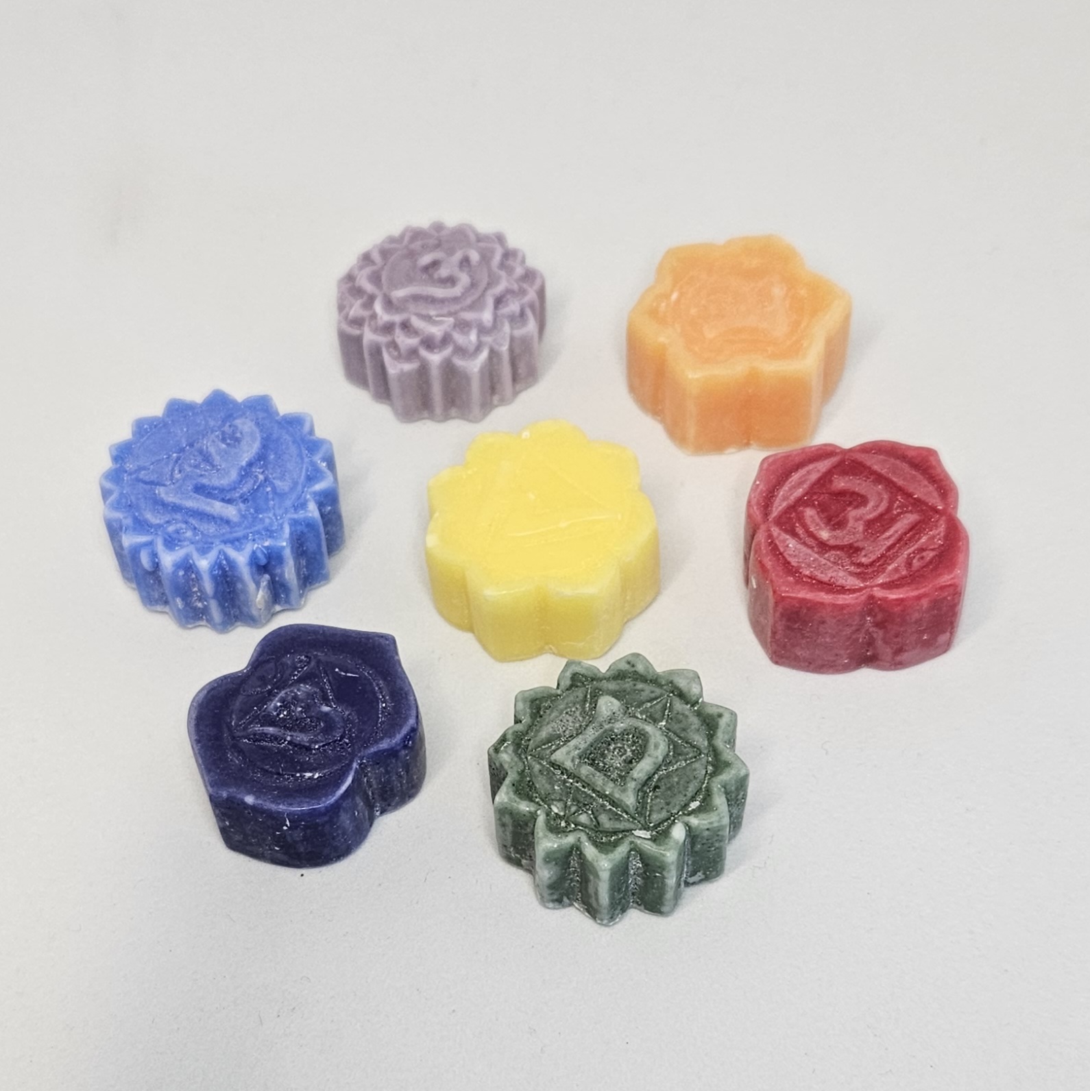 Fondants 7 Chakras parfumés pour brûleurs à l'huile