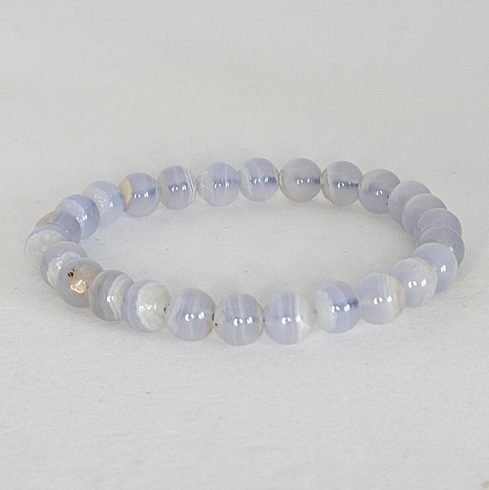 Bracelet en perles Calcédoine