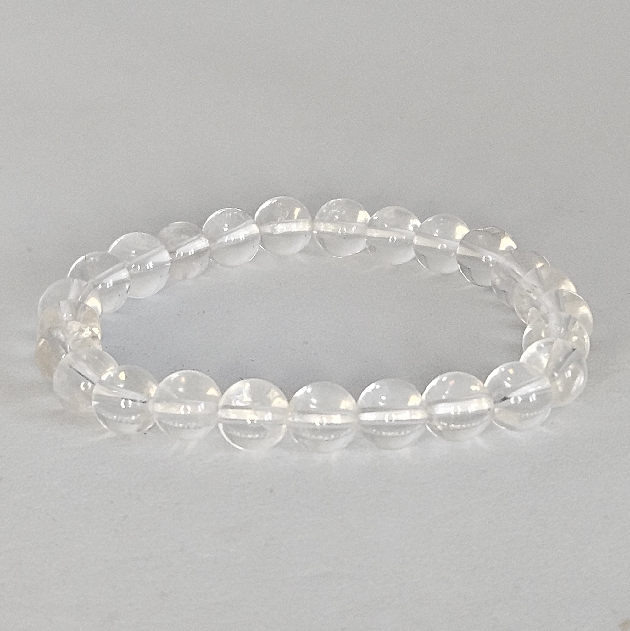 Bracelet en perles Cristal de Roche